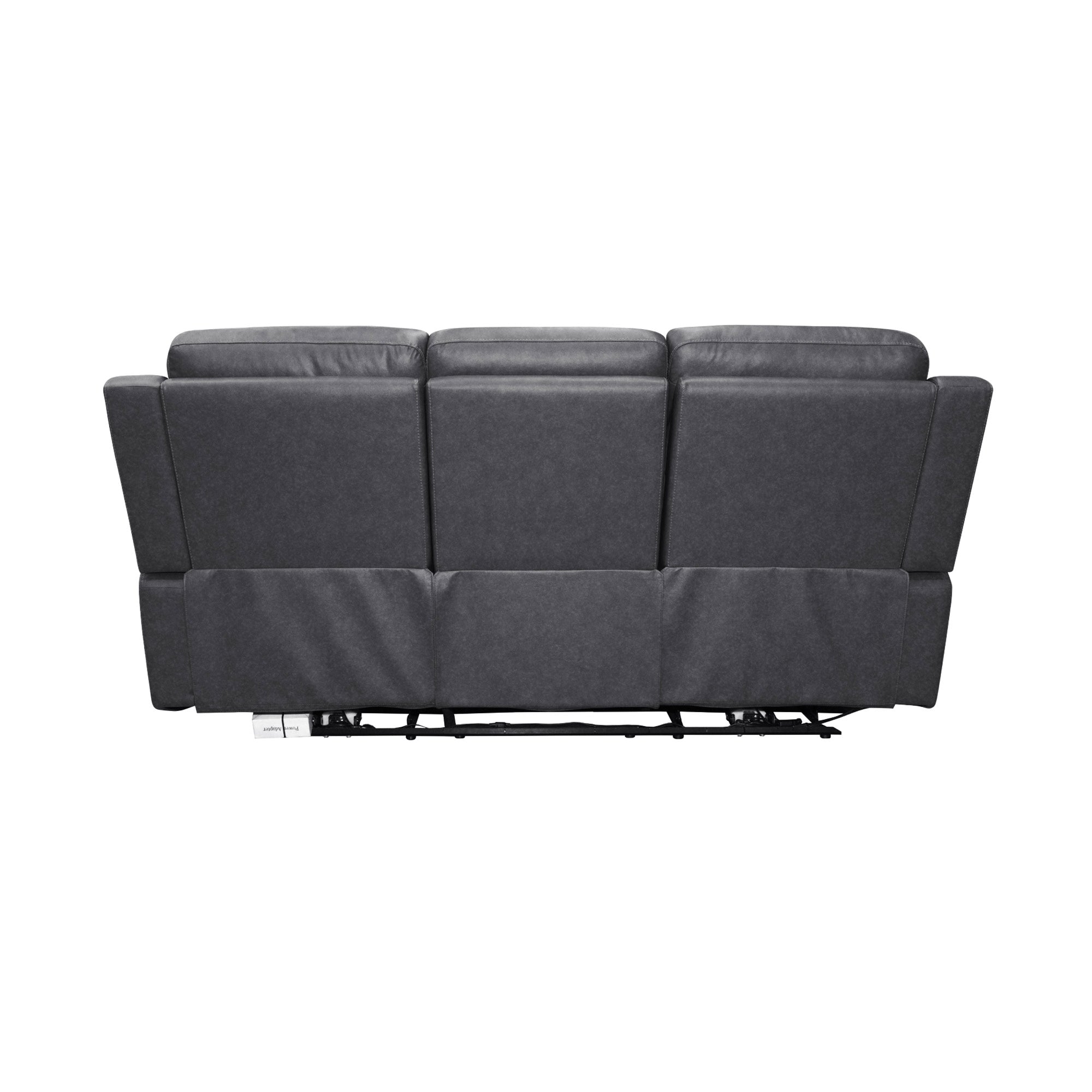 Amelia Charcoal Leather Slumberland Exclusive - Living Room Furniture