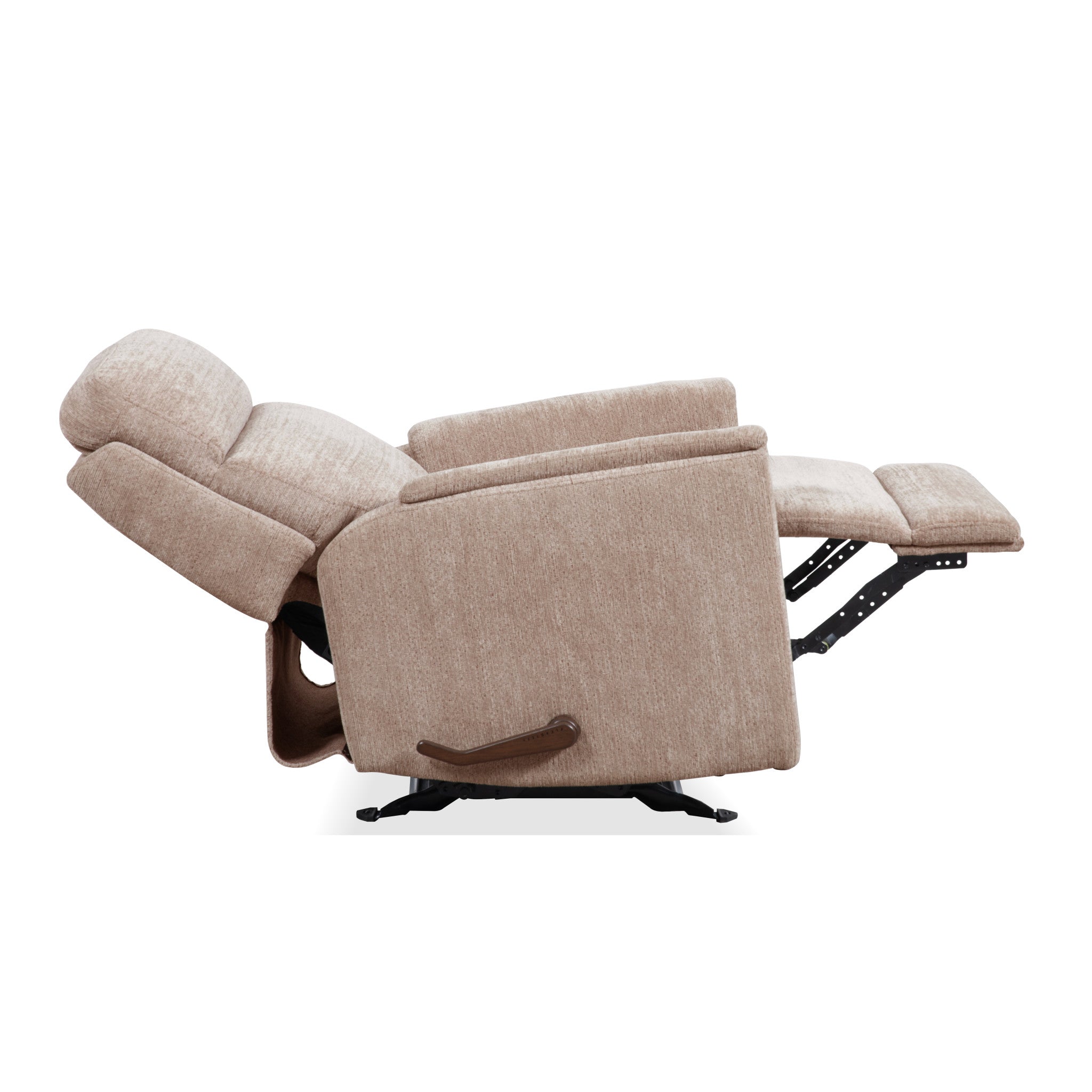 Compact Fabric Gliding Recliner
