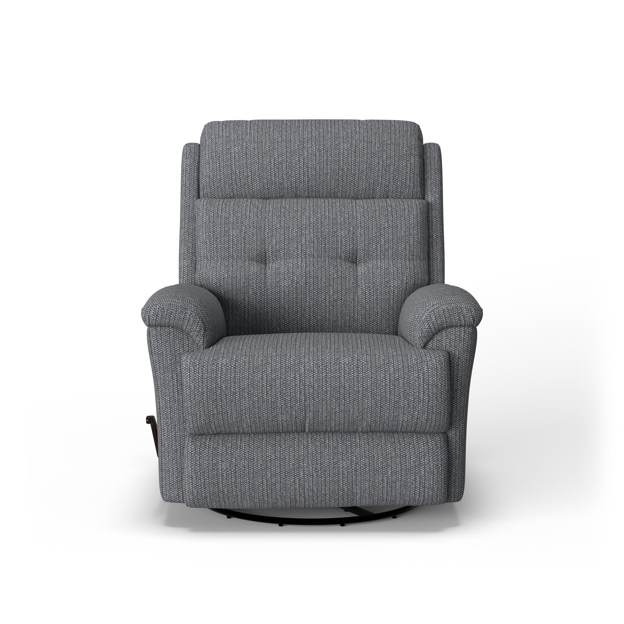Sophisticated Fabric Swivel Gliding Recliner
