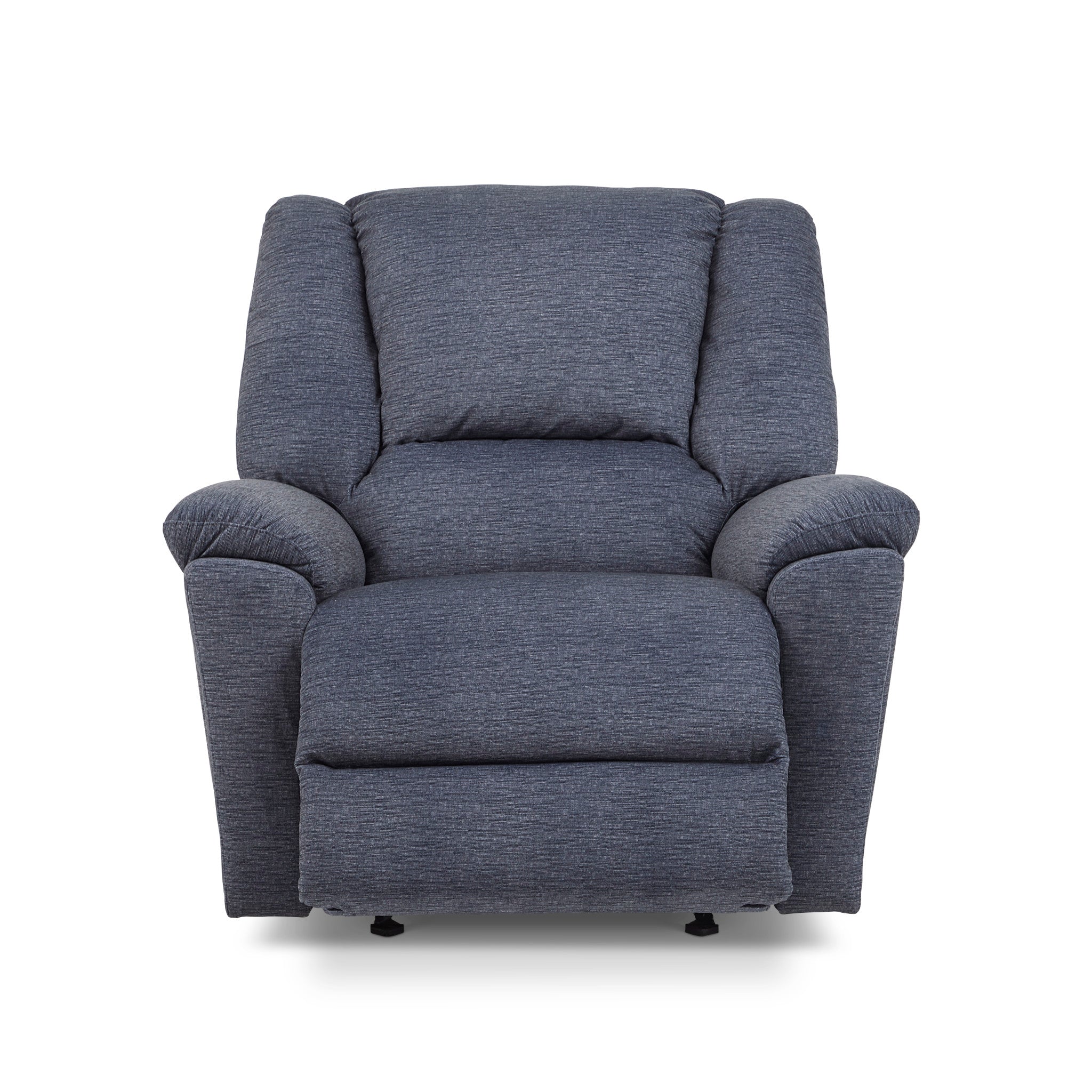 Plush Fabric Gliding Recliner