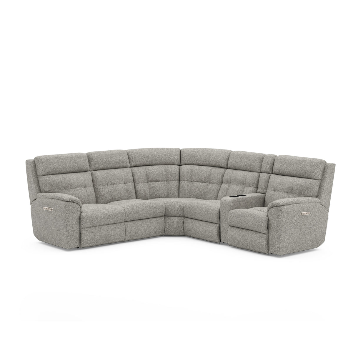Mason Fabric Power Reclining Sectional with Power Headrests