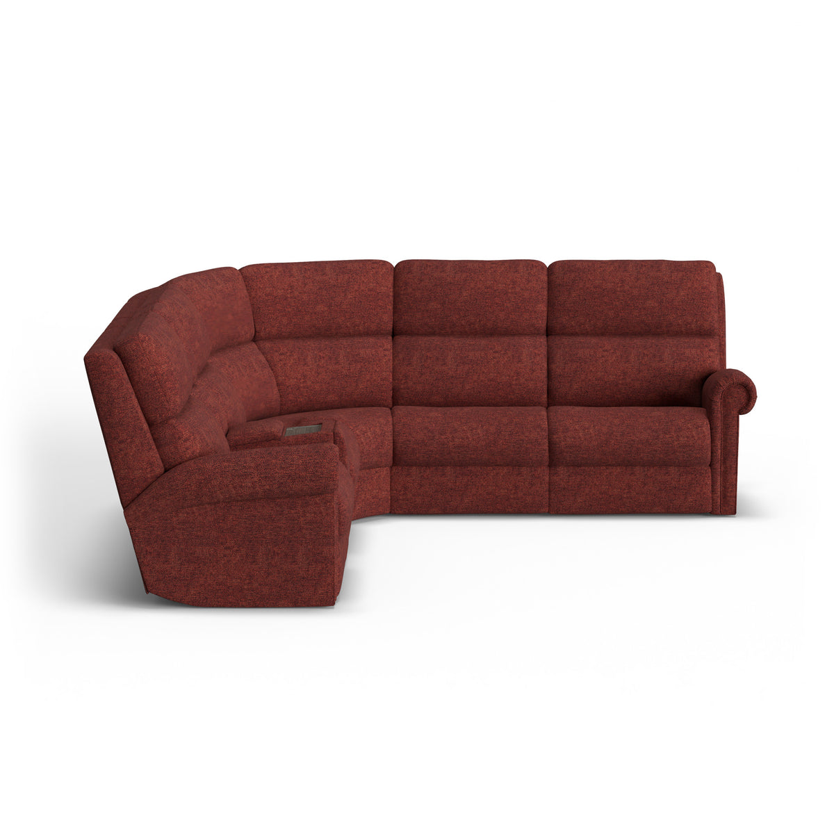 Bernard Fabric Power Reclining Sectional w/ Power Headrest & Lumbar