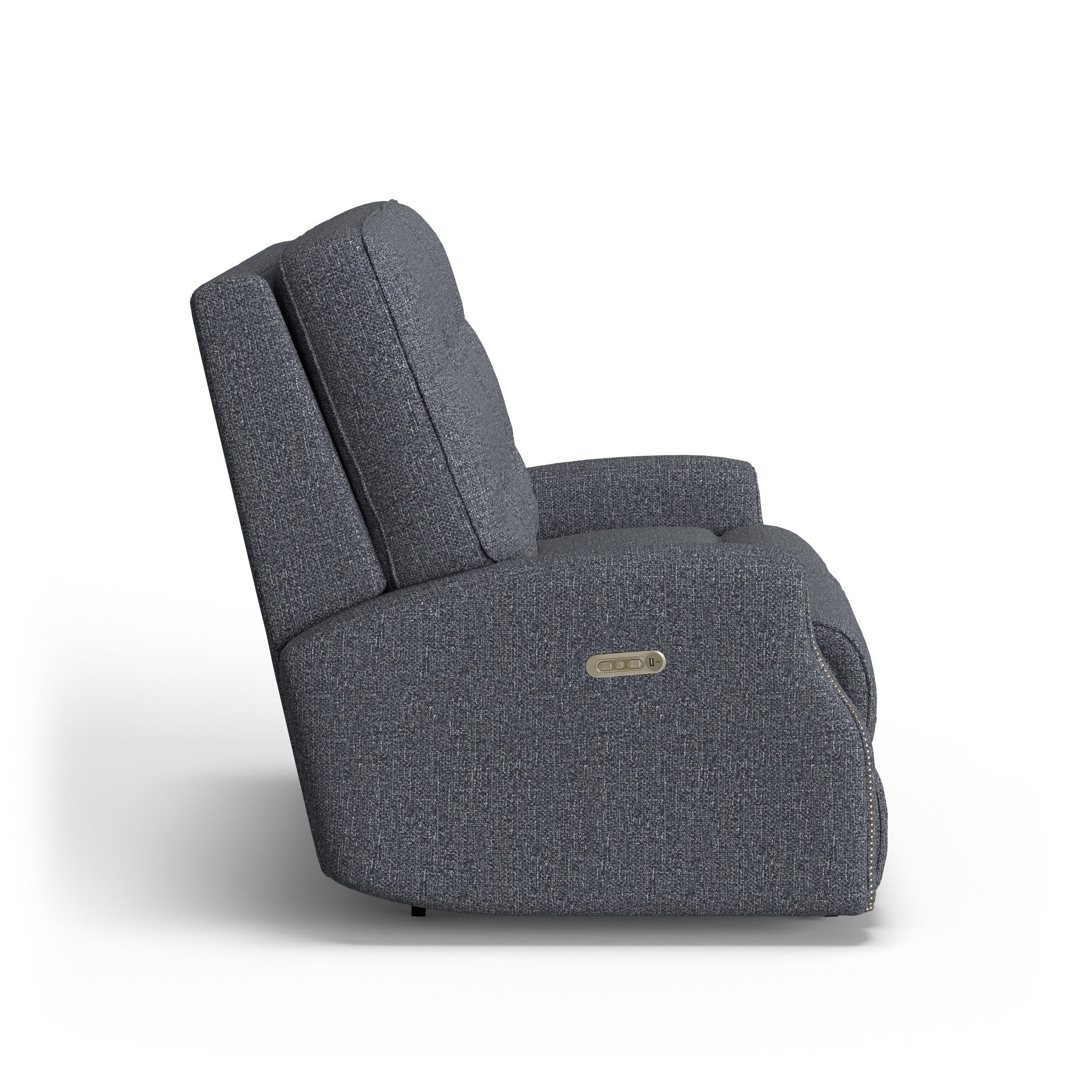 Devon Fabric Power Reclining Loveseat with Power Headrests
