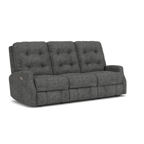 Devon Fabric Power Reclining Sofa with Power Headrests