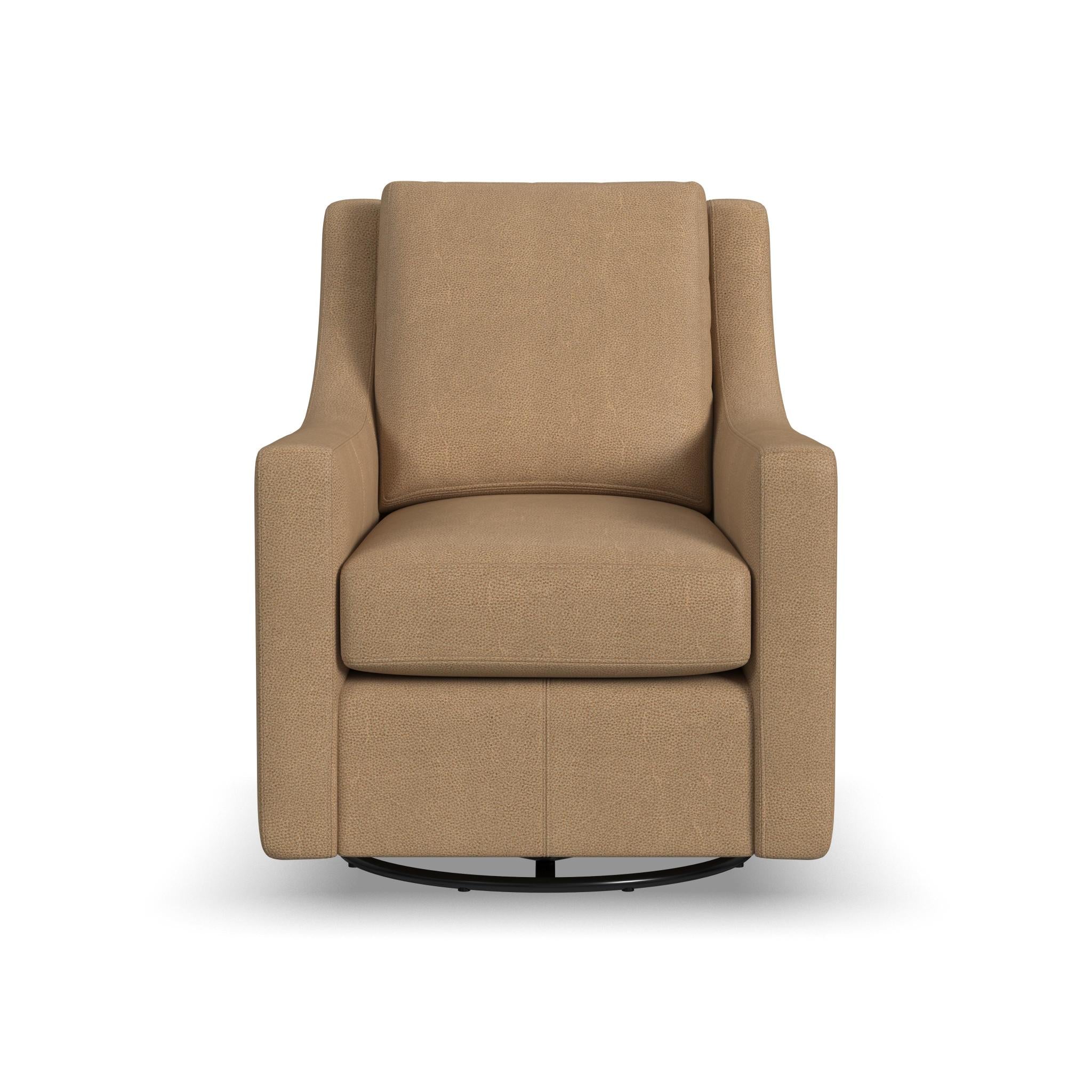 Murph Leather Swivel Glider
