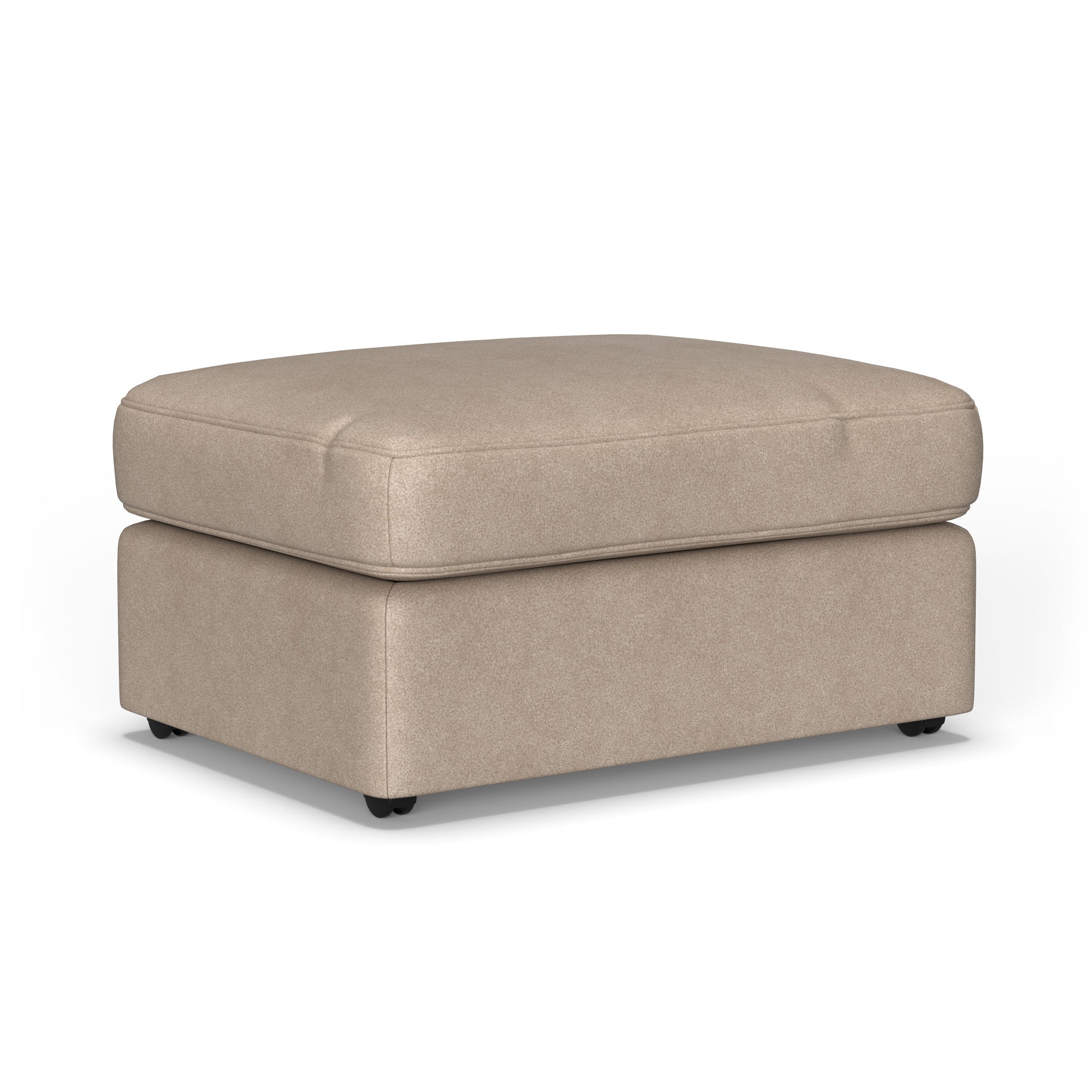 Vail Leather Ottoman