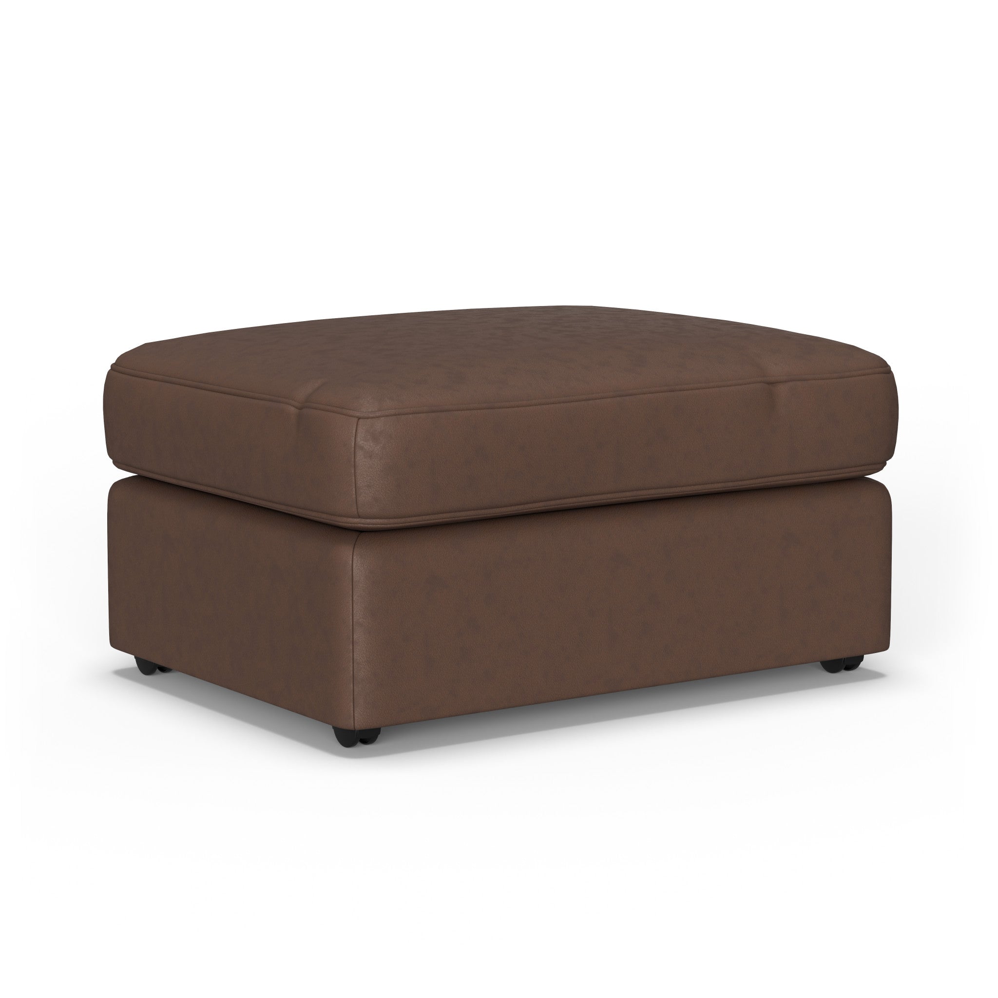 Vail Leather Ottoman