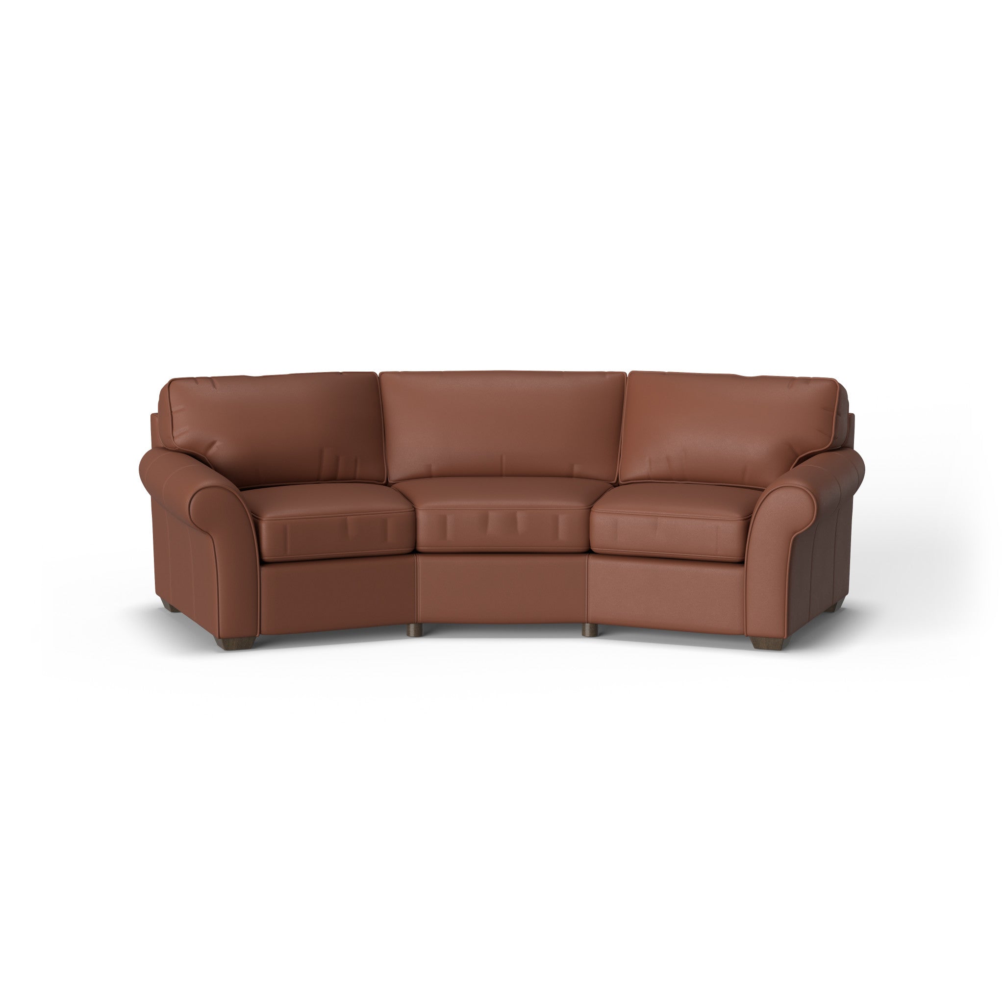Vail Leather Conversation Sofa