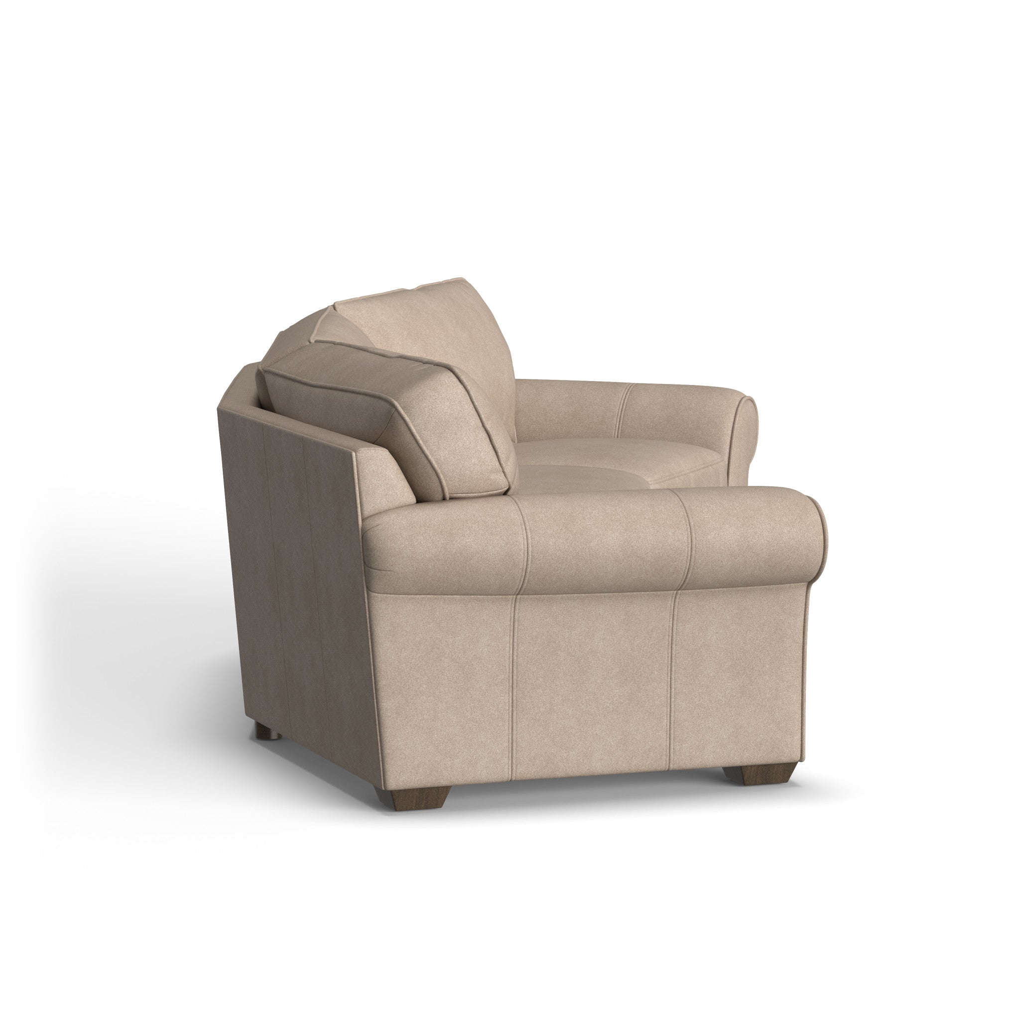 Vail Leather Conversation Sofa