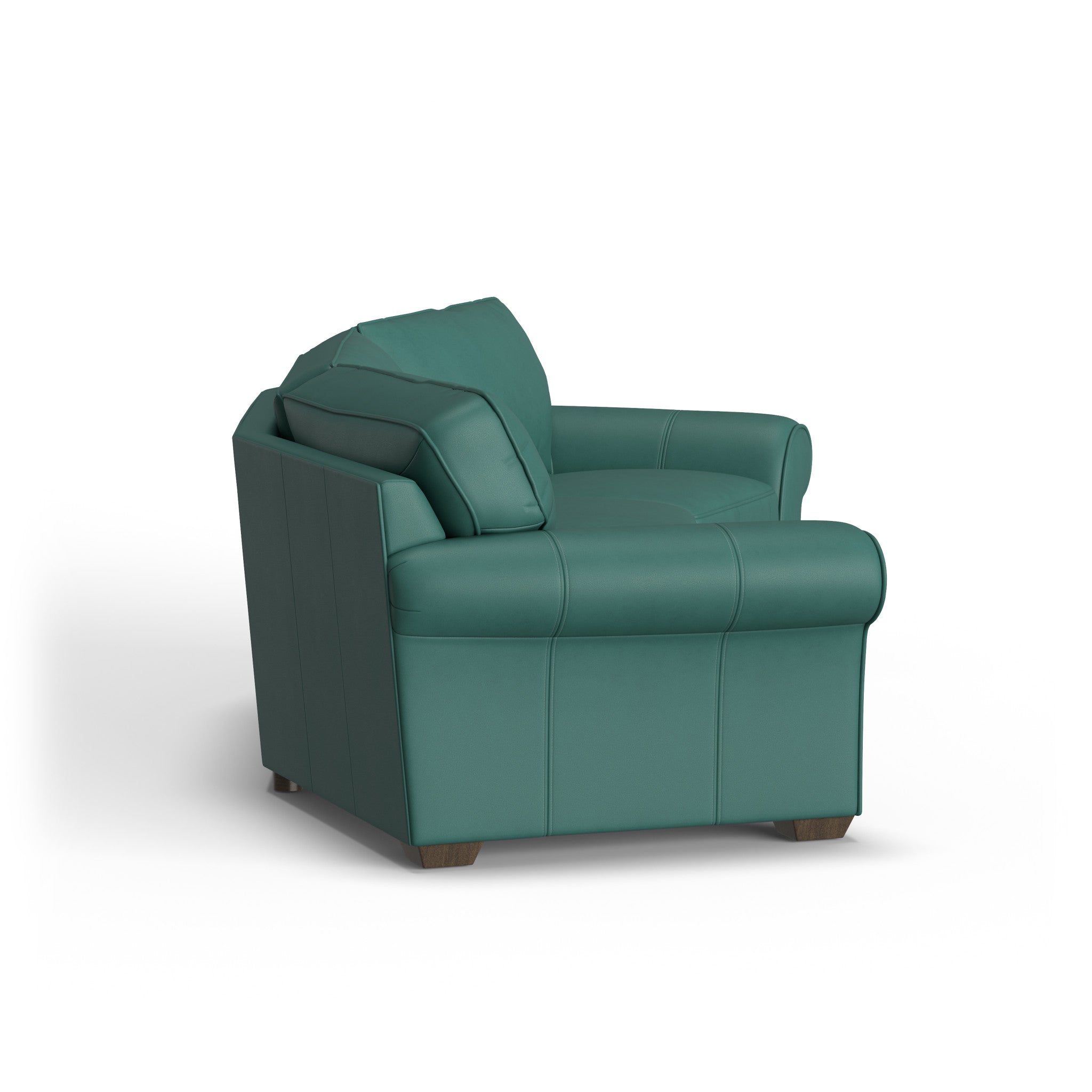 Vail Leather Conversation Sofa