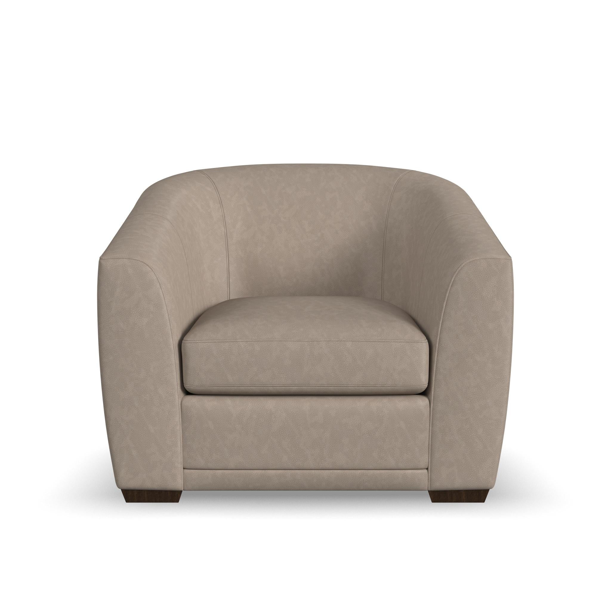 Jewel Fabric & Leather Chair