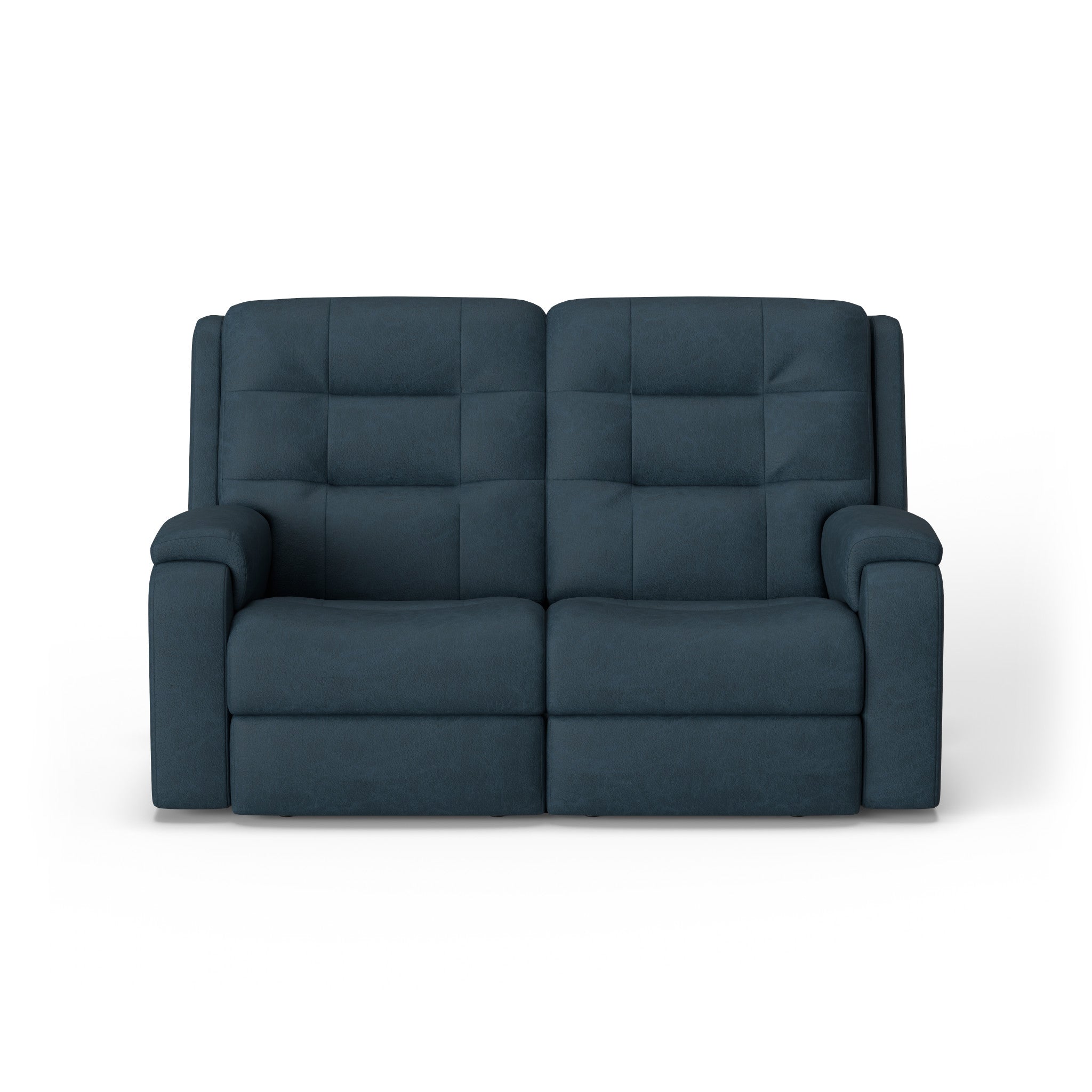 Arlo Leather Power Reclining Loveseat with Power Headrests & Lumbar