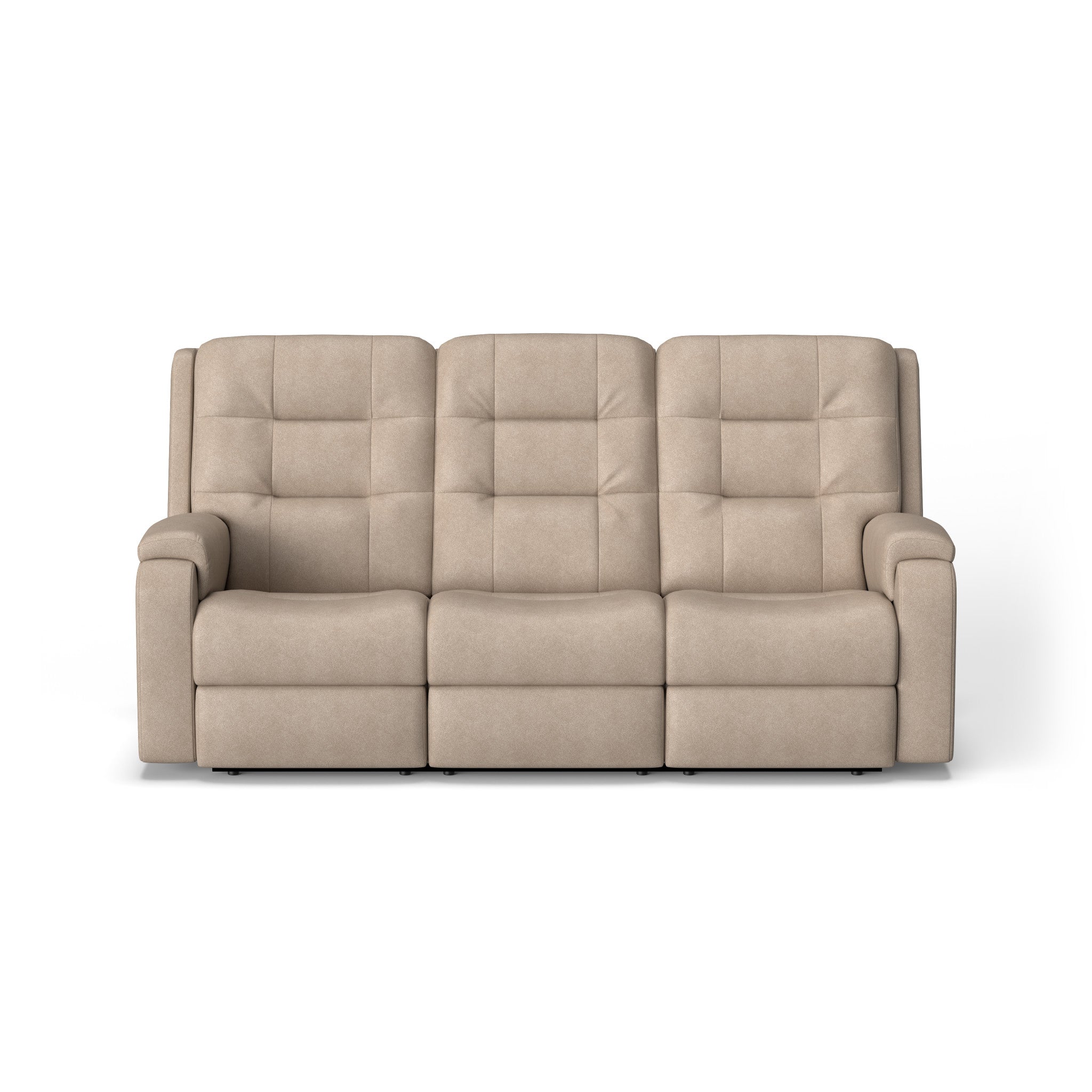 Arlo Leather Power Reclining Sofa with Power Headrests & Lumbar