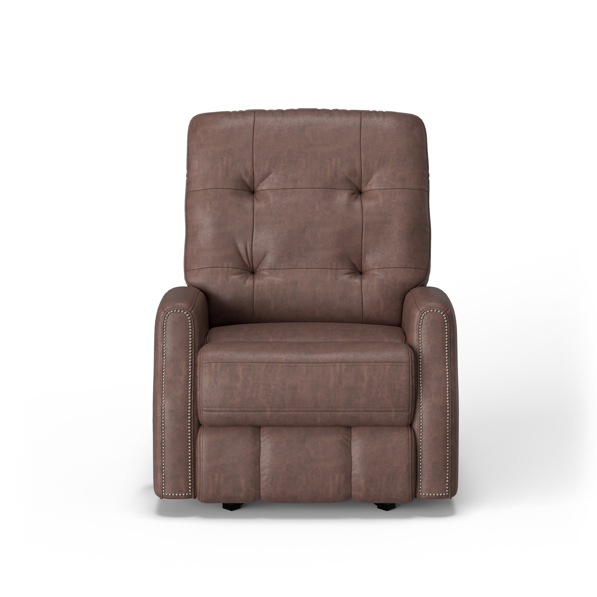 Devon Leather Power Rocking Recliner with Power Headrest