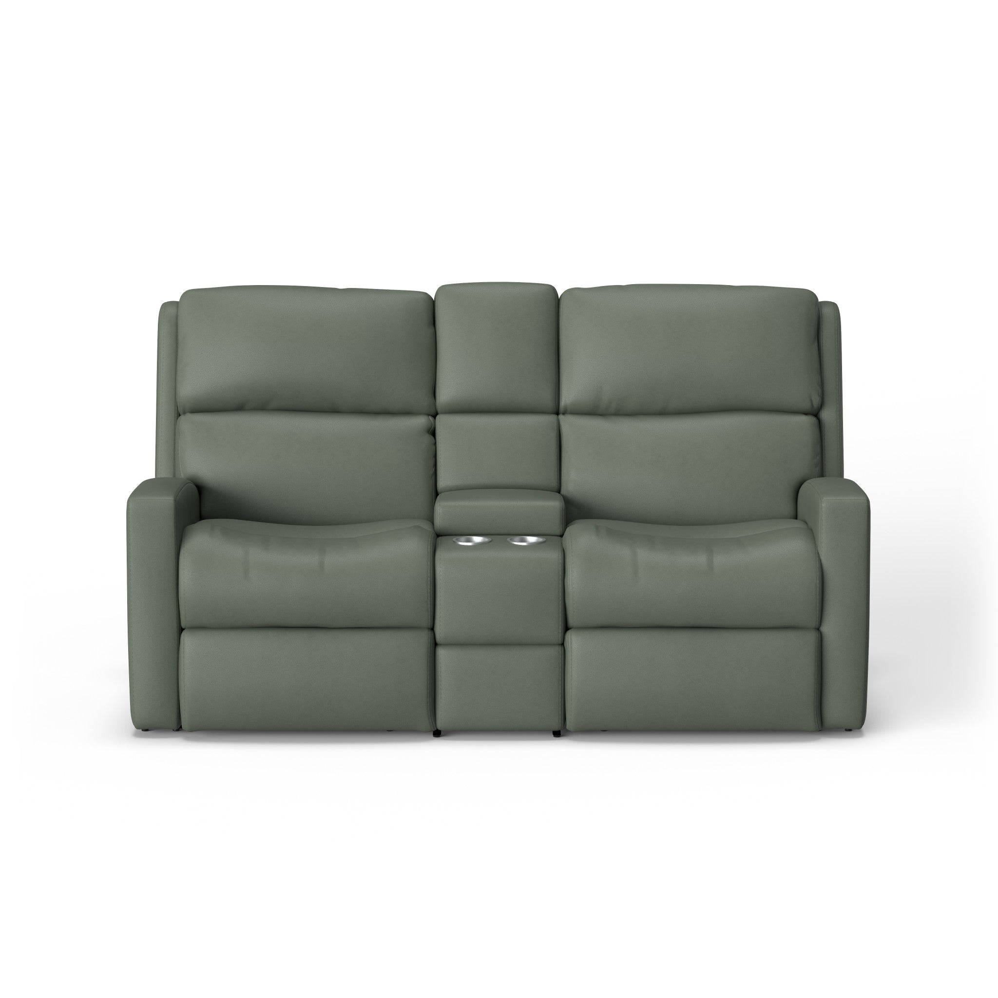 Catalina Leather Power Reclining Loveseat with Console