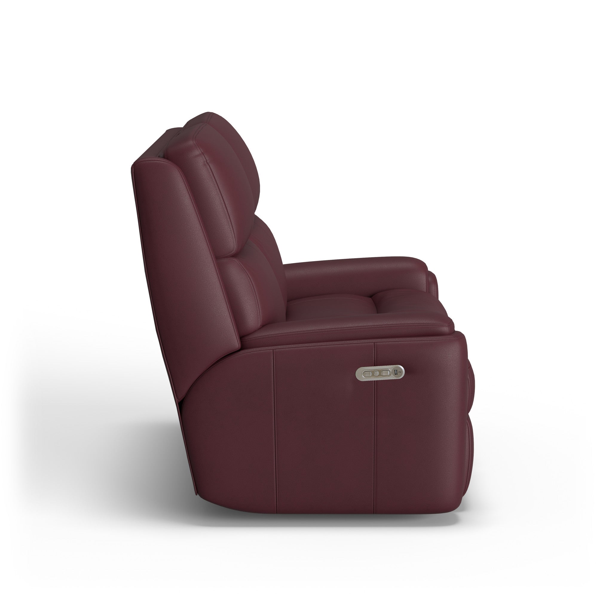 Rio Leather Power Reclining Loveseat with Power Headrests