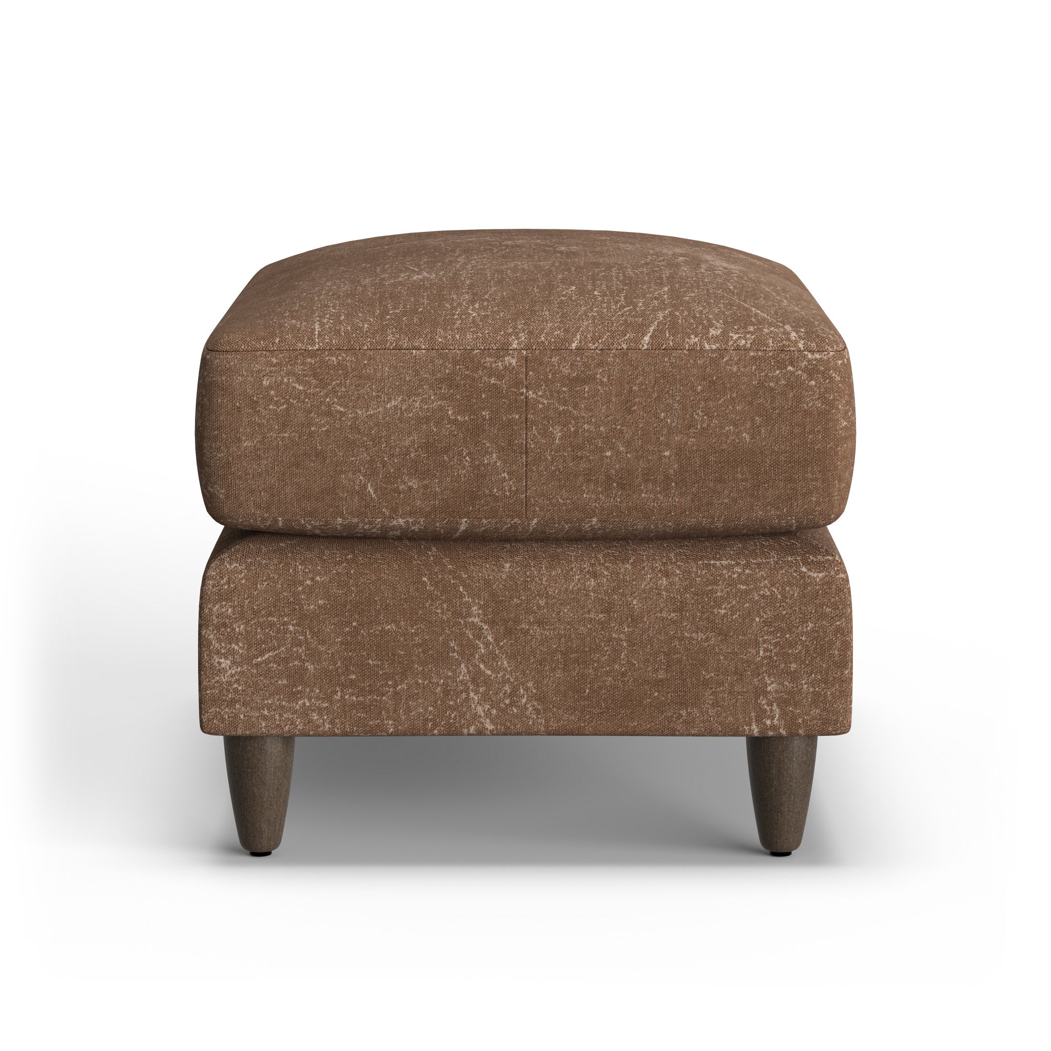 Fern Fabric Ottoman