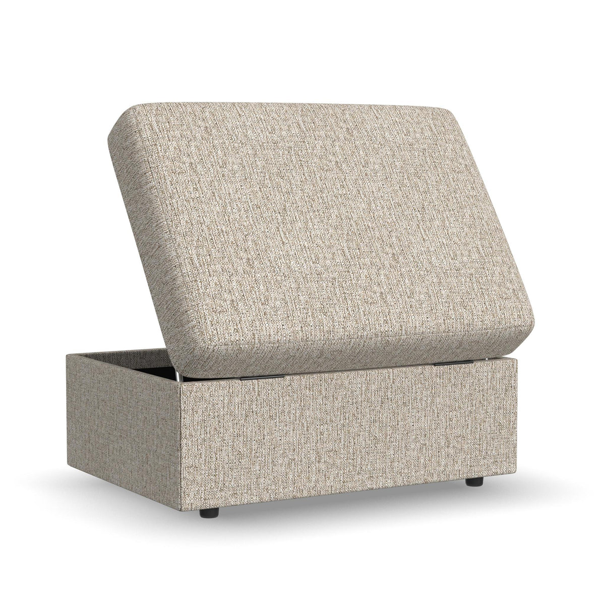 Sky Fabric Storage Ottoman