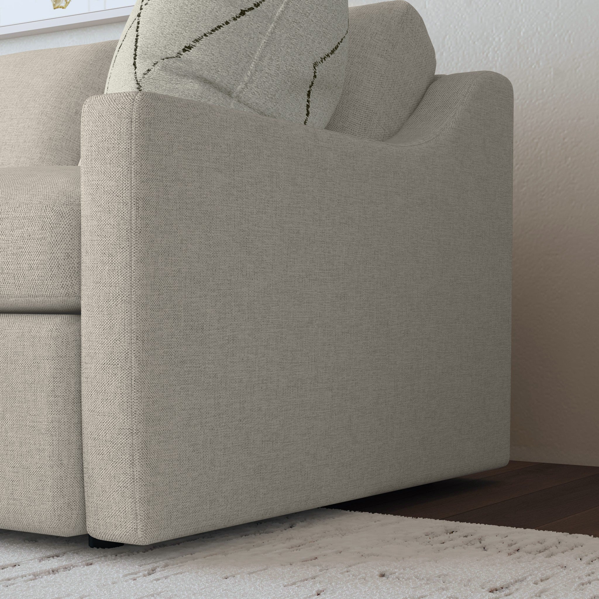 Sky Fabric Loveseat