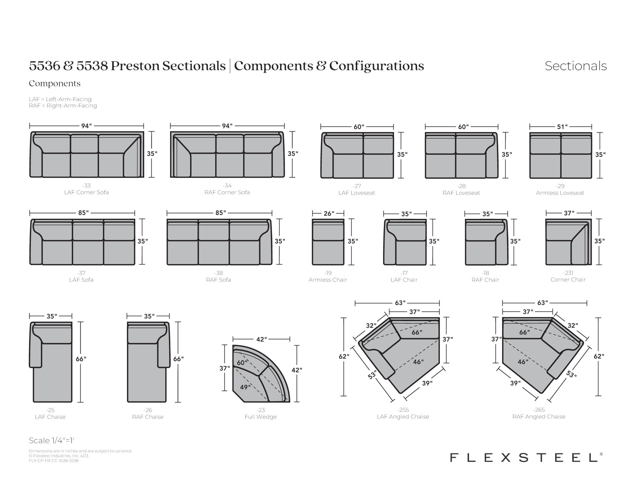 Preston Fabric Sectional