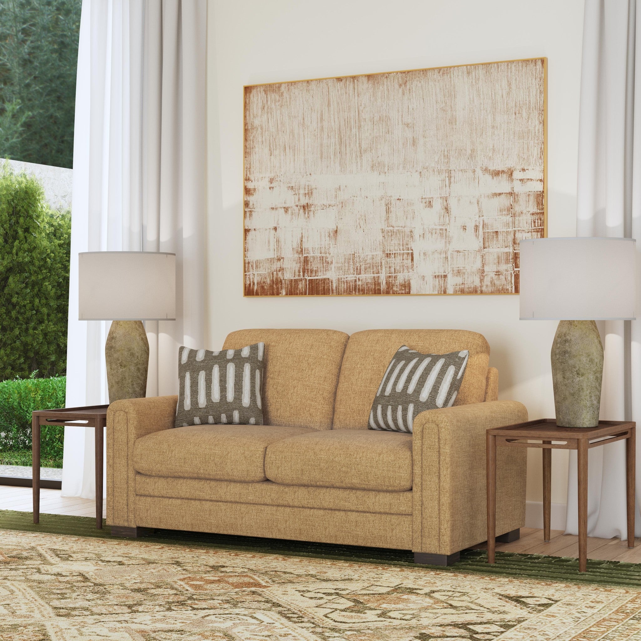 Rudy Fabric Loveseat