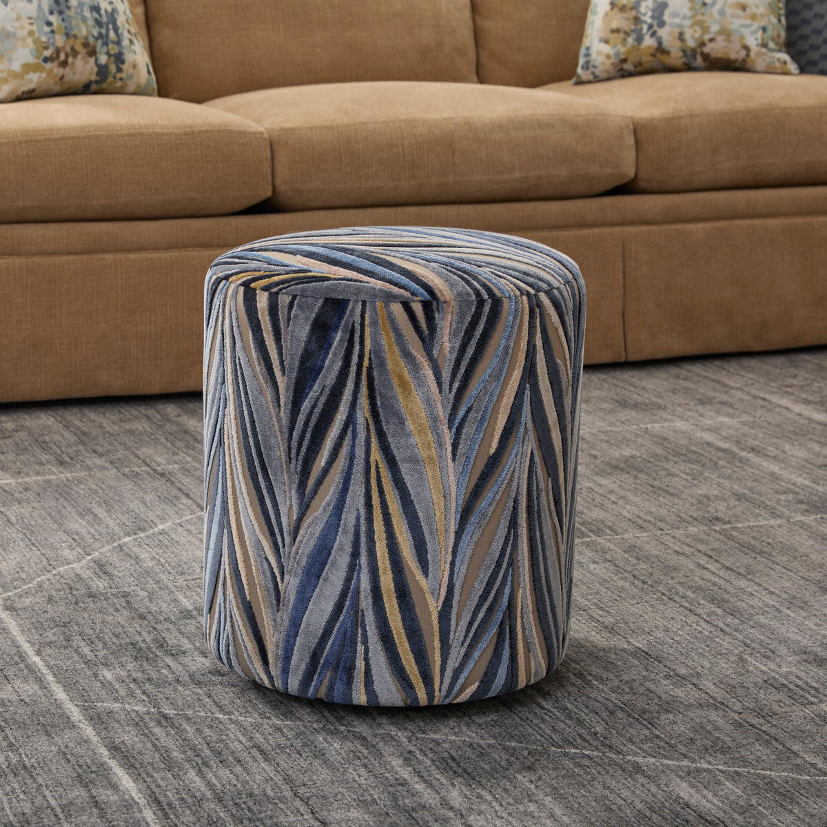 Pouf Fabric Ottoman