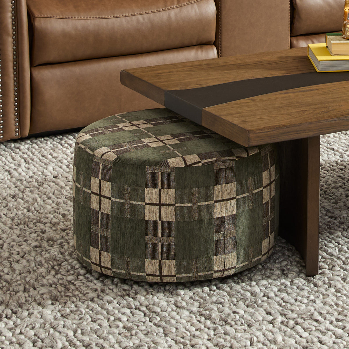 Pouf Fabric Cocktail Ottoman