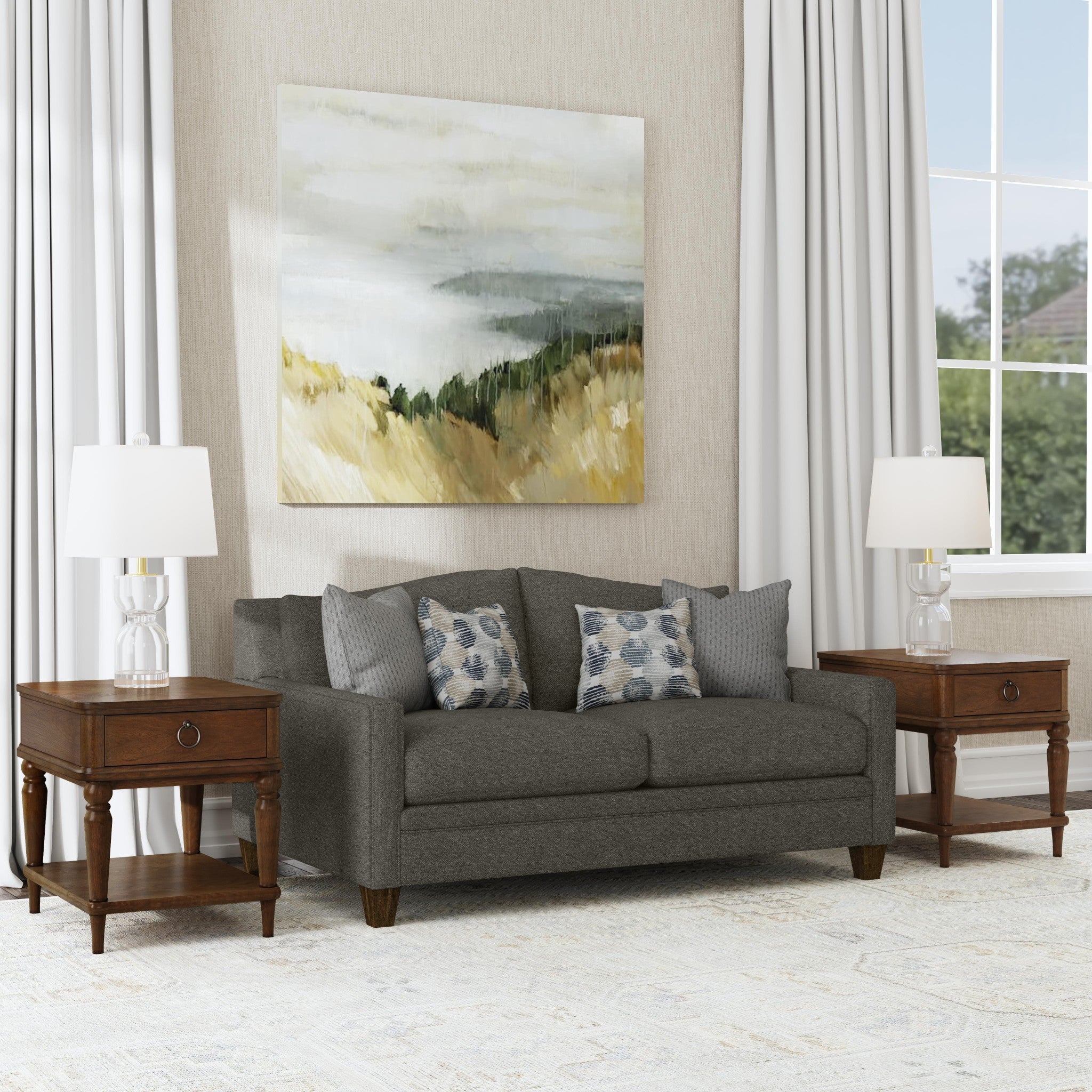 Lottie Fabric Loveseat