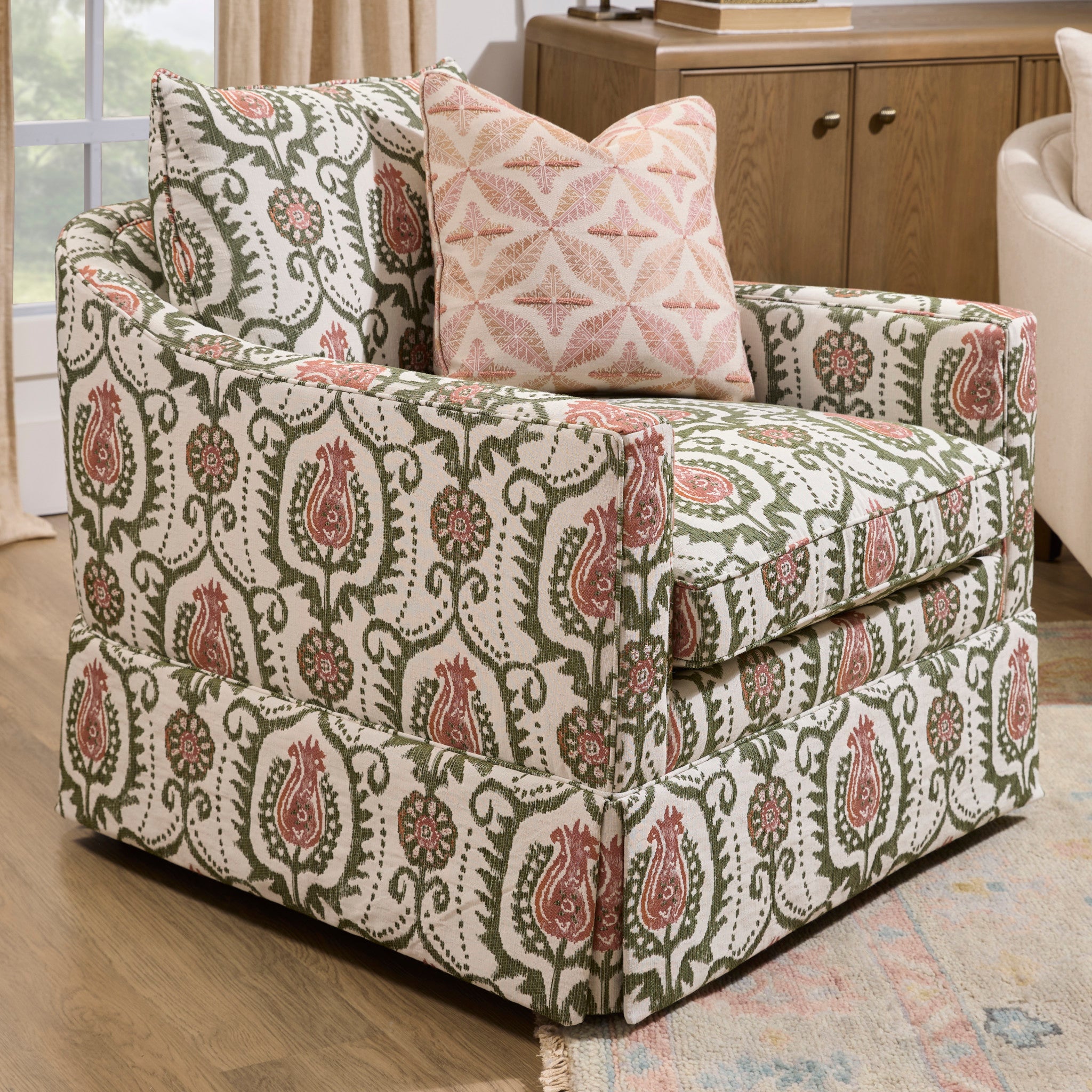 Eleanora Fabric Chair with Skirt