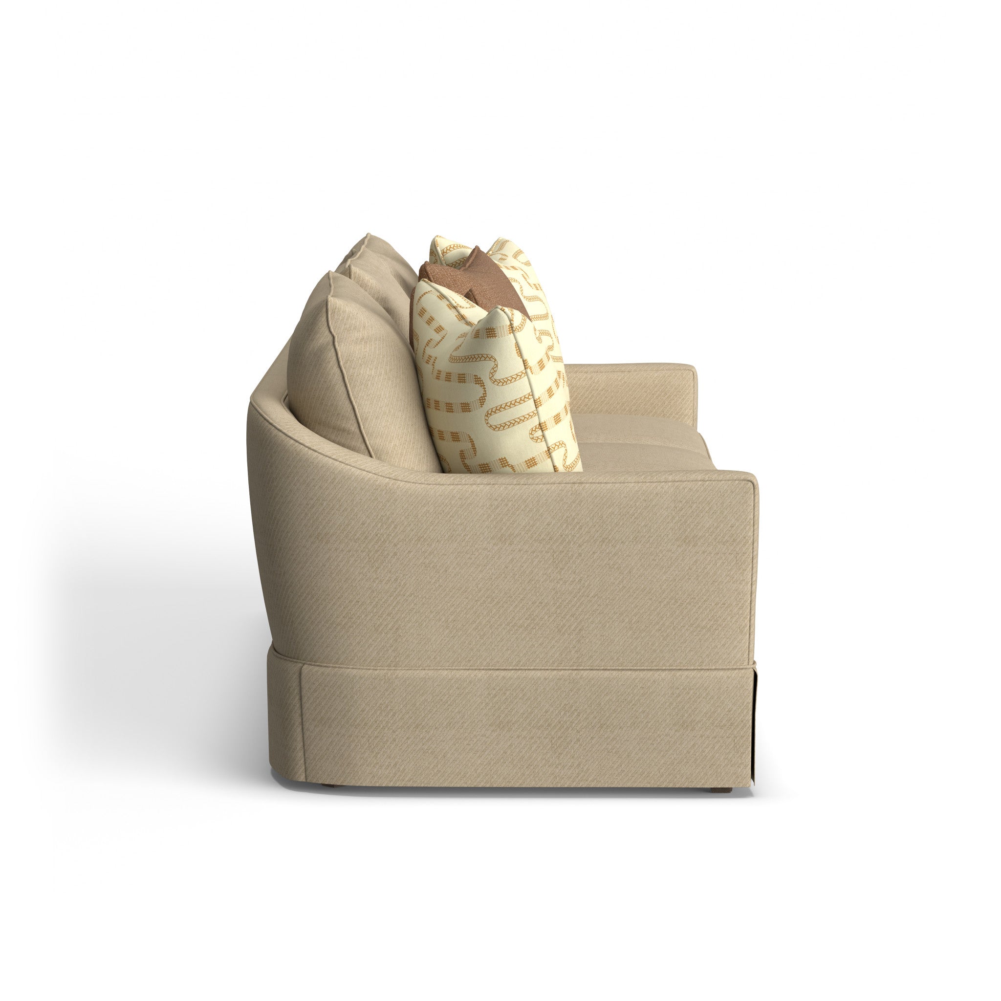 Eleanora Fabric Large Three-Cushion Sofa