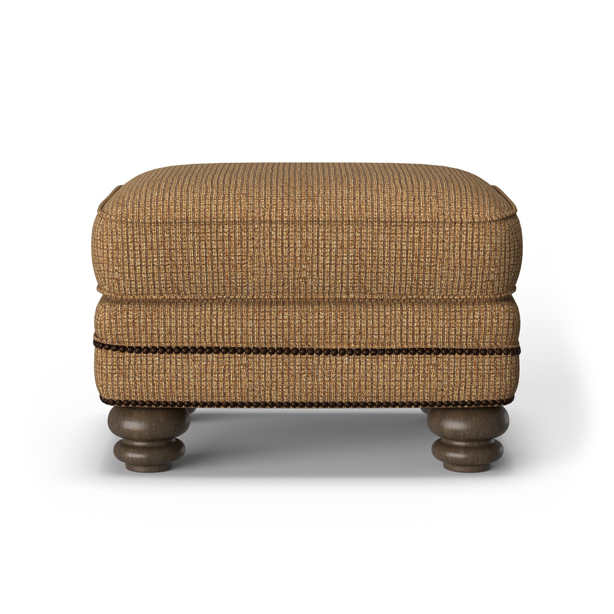 Bay Bridge Fabric Ottoman
