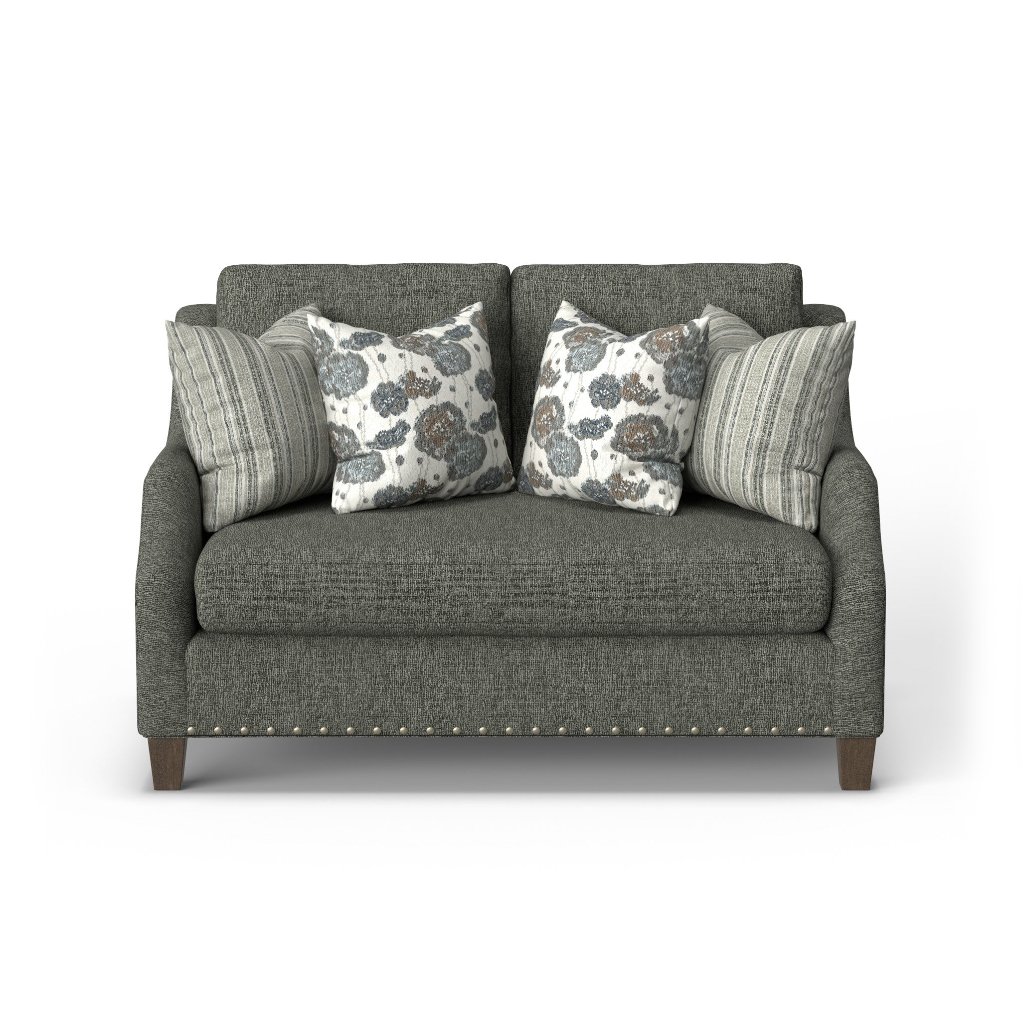 Gianna Fabric Bench Loveseat