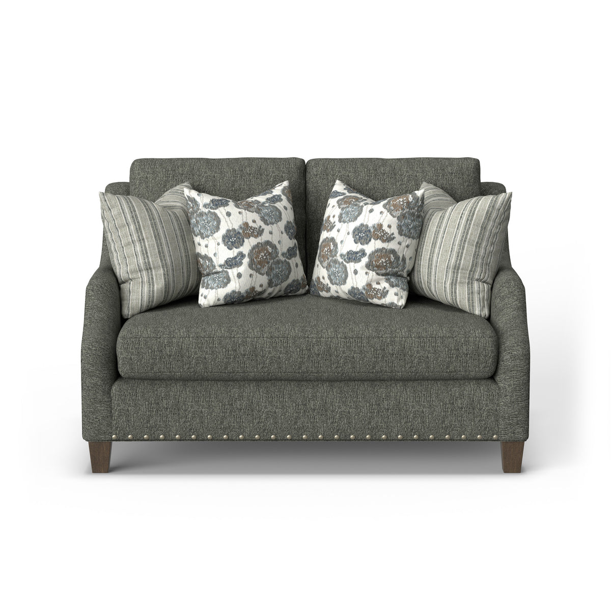 Gianna Fabric Bench Loveseat