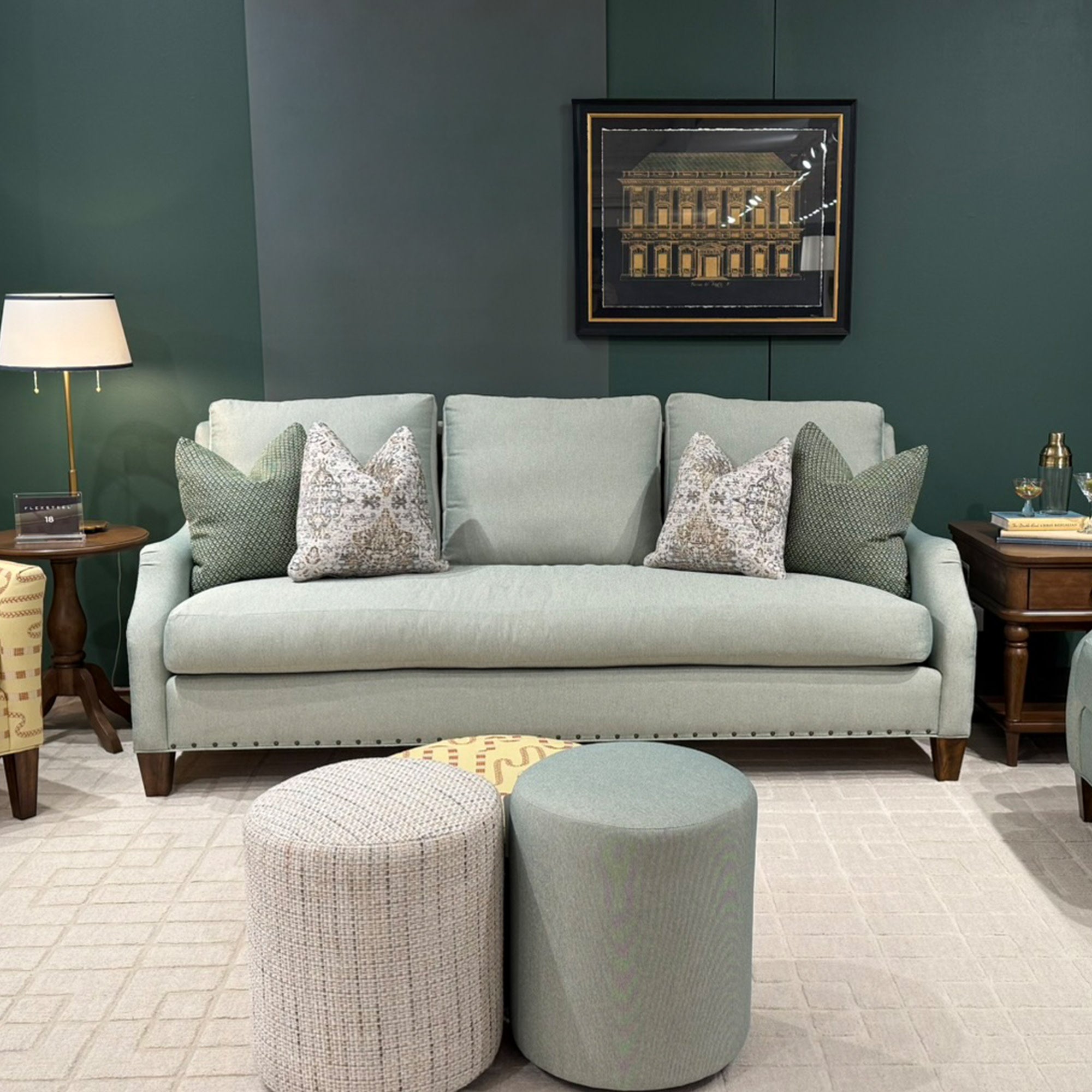 Gianna Fabric Bench Sofa