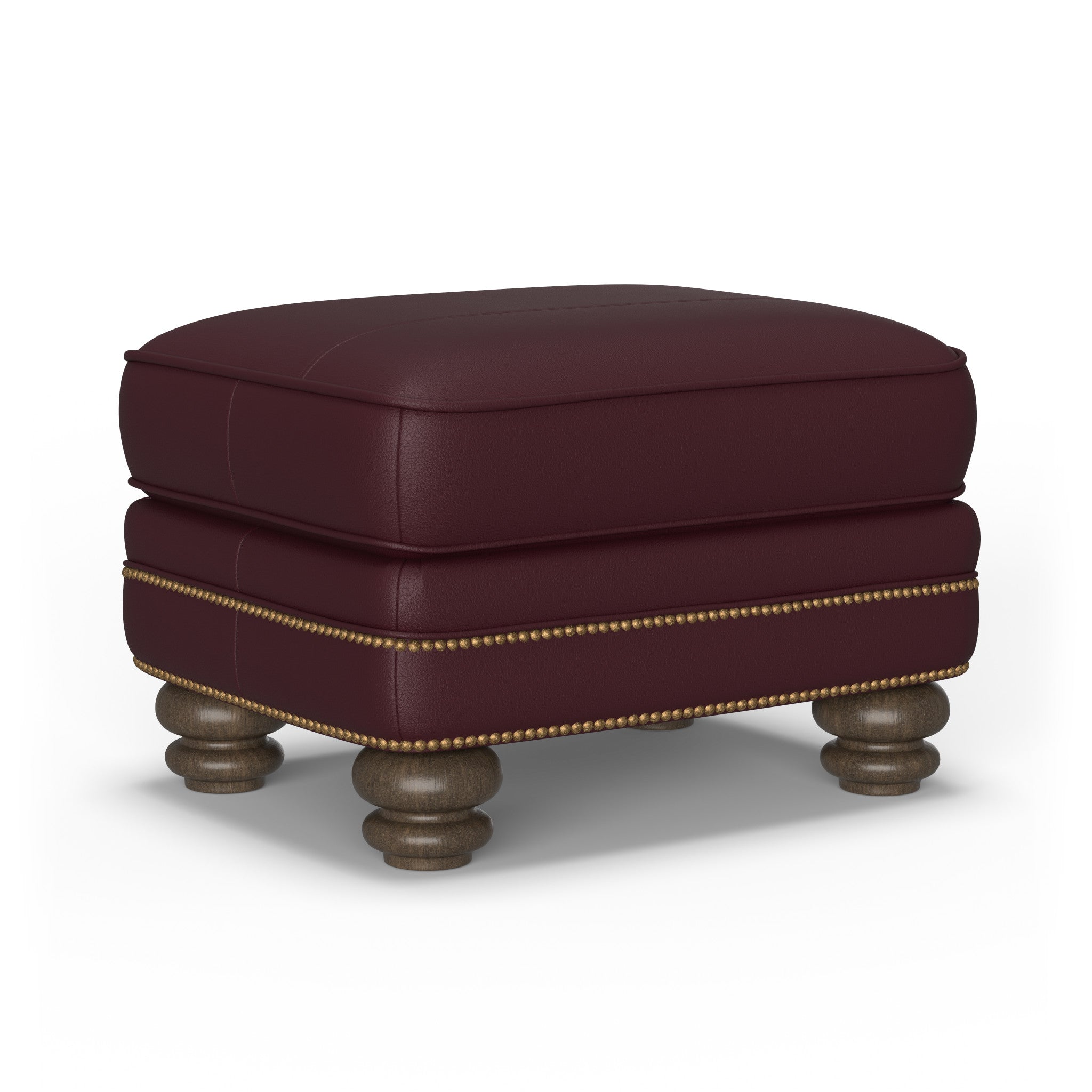 Bay Bridge Leather Ottoman