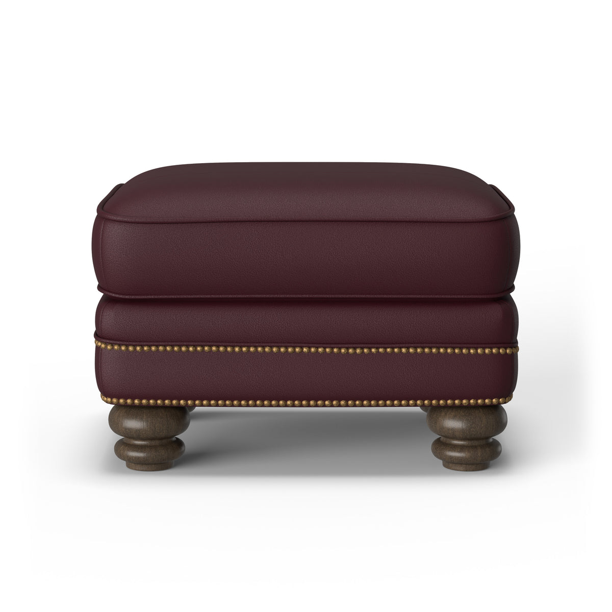 Bay Bridge Leather Ottoman
