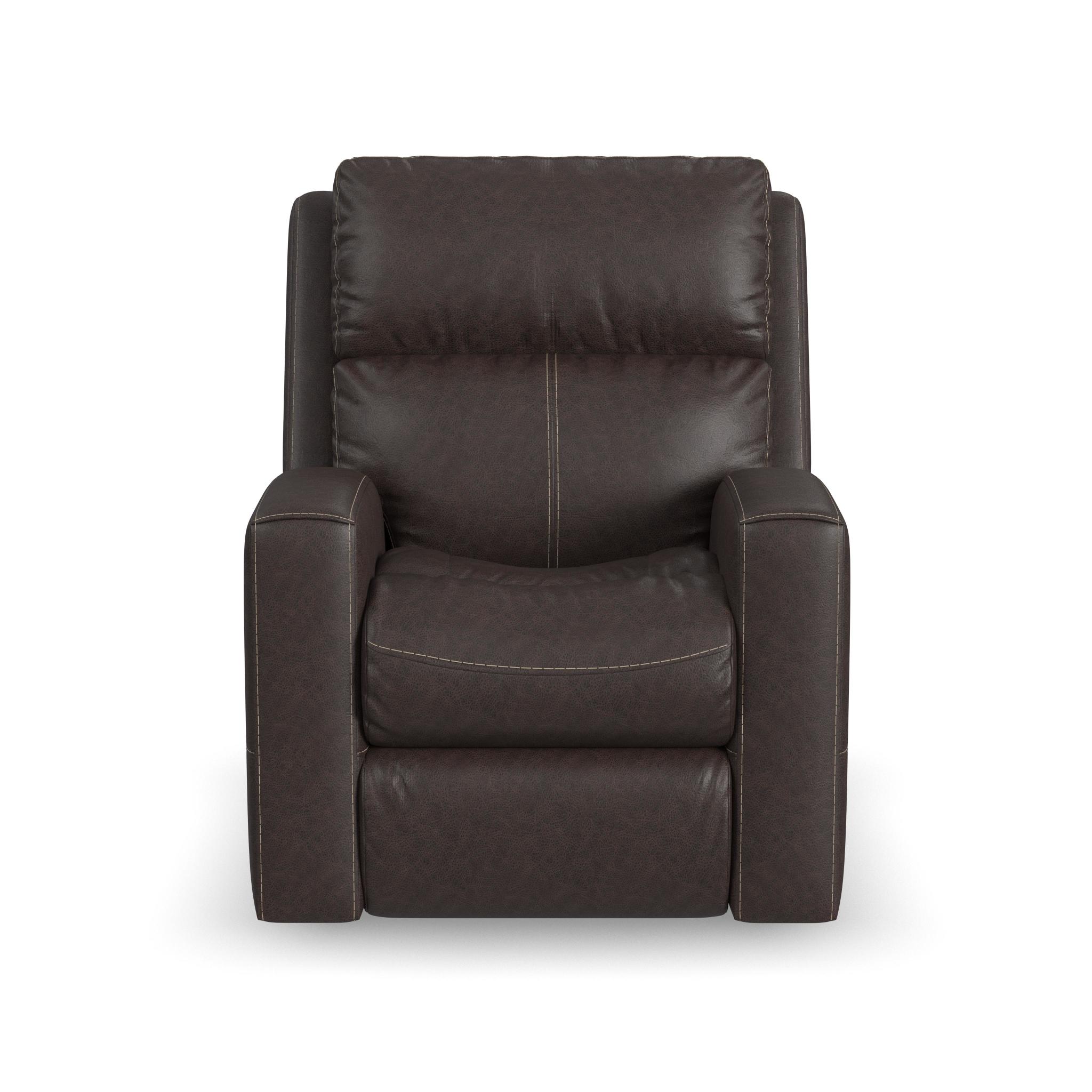 Score Leather Power Recliner with Power Headrest & Lumbar