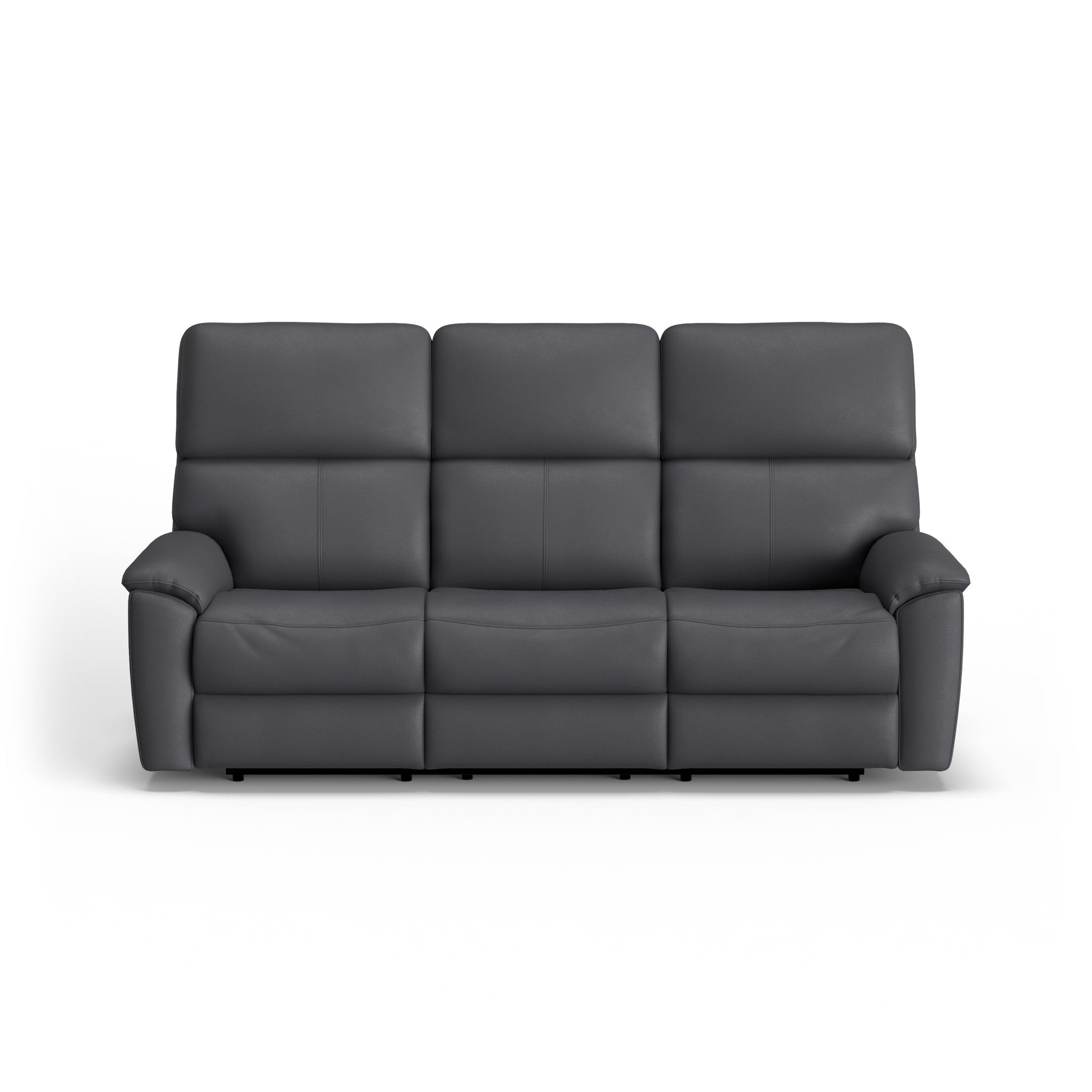 Porter Leather Power Reclining Sofa with Console, Power Headrest, & Lumbar