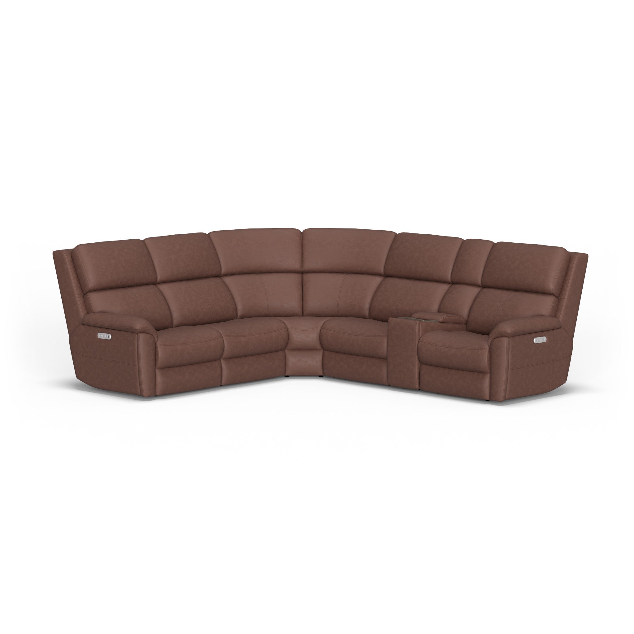 Porter Leather Power Reclining Leather Sectional with Power Headrest & Lumbar