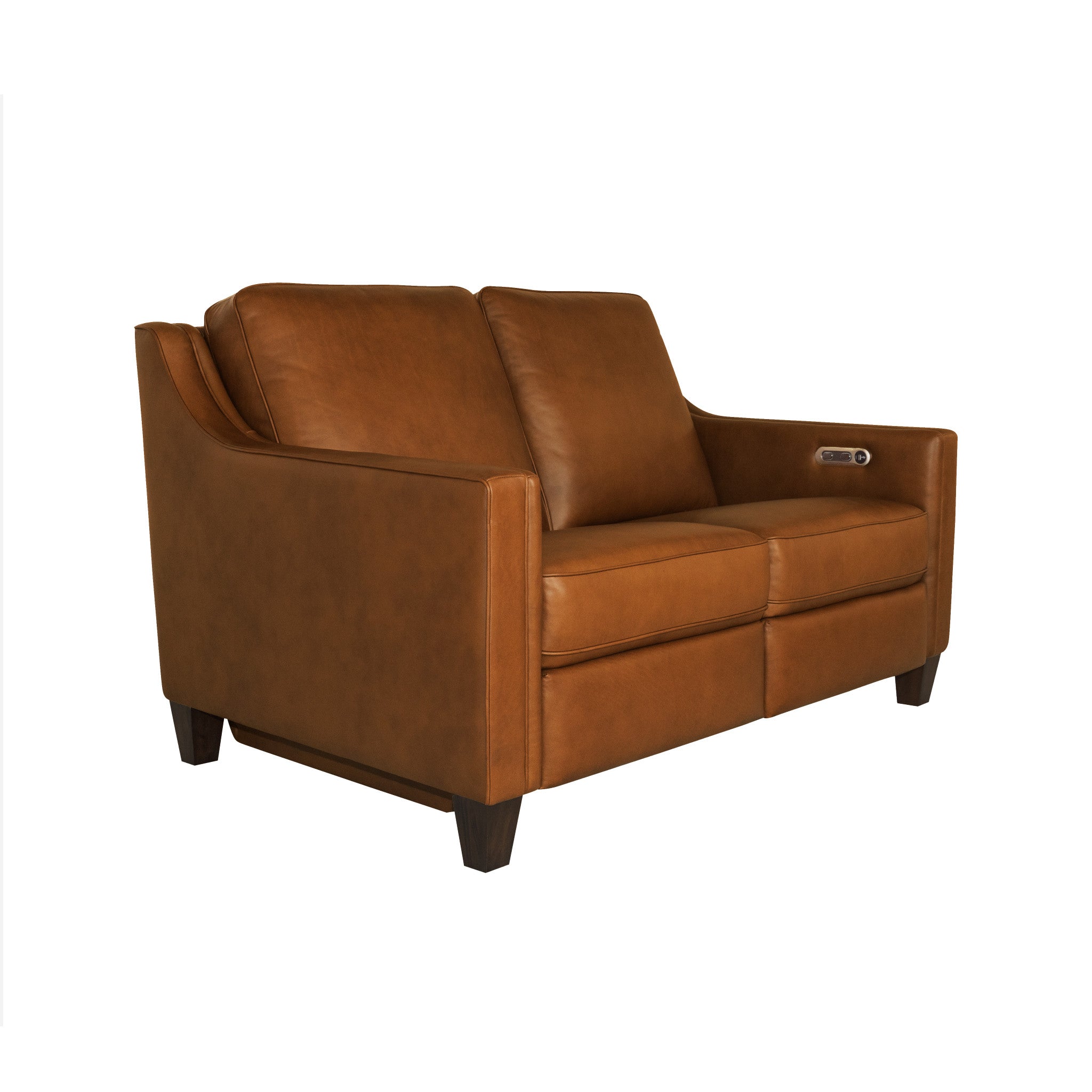 Finley Leather Power Inclining Loveseat - Living Room Furniture