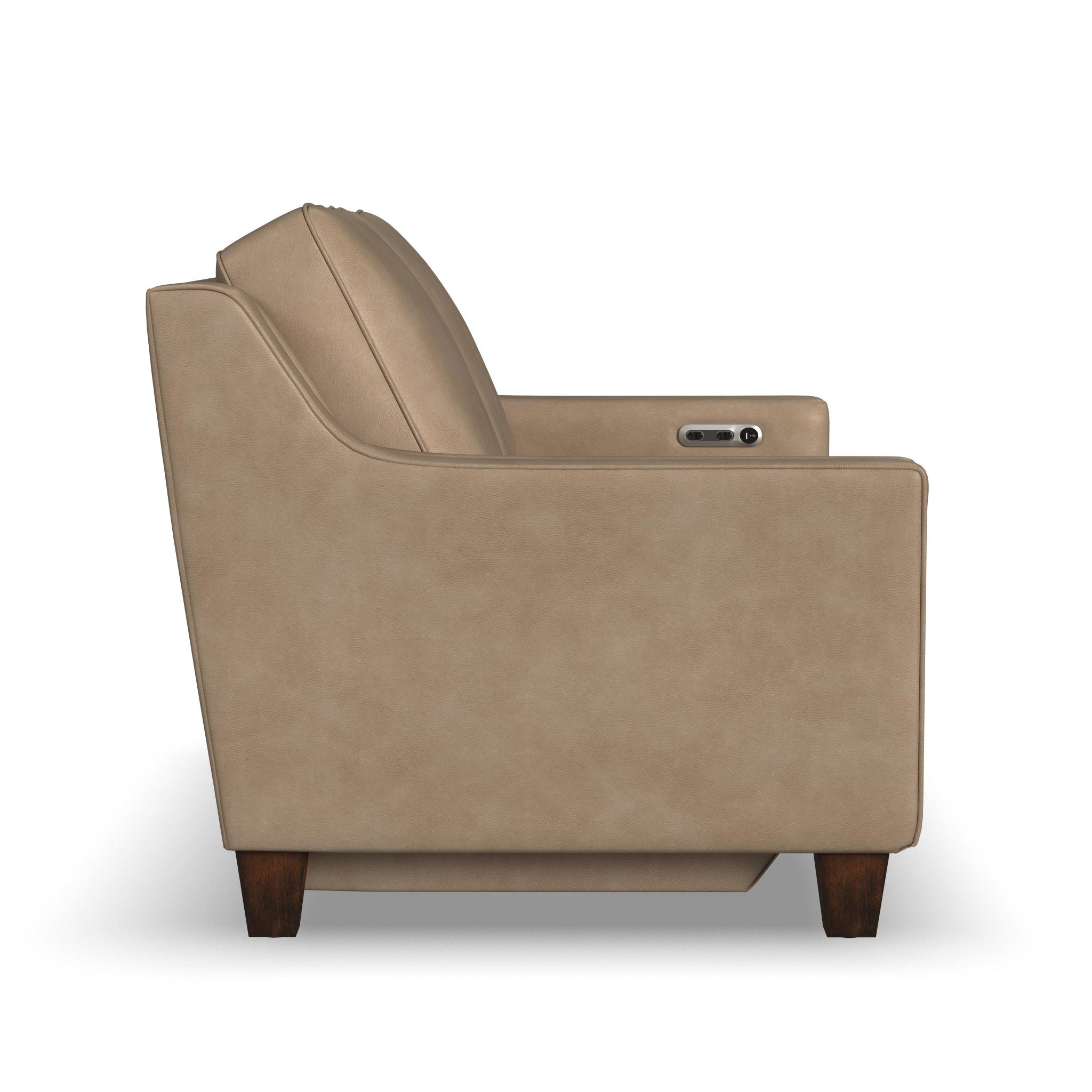 Finley Leather Power Inclining Loveseat - Living Room Furniture