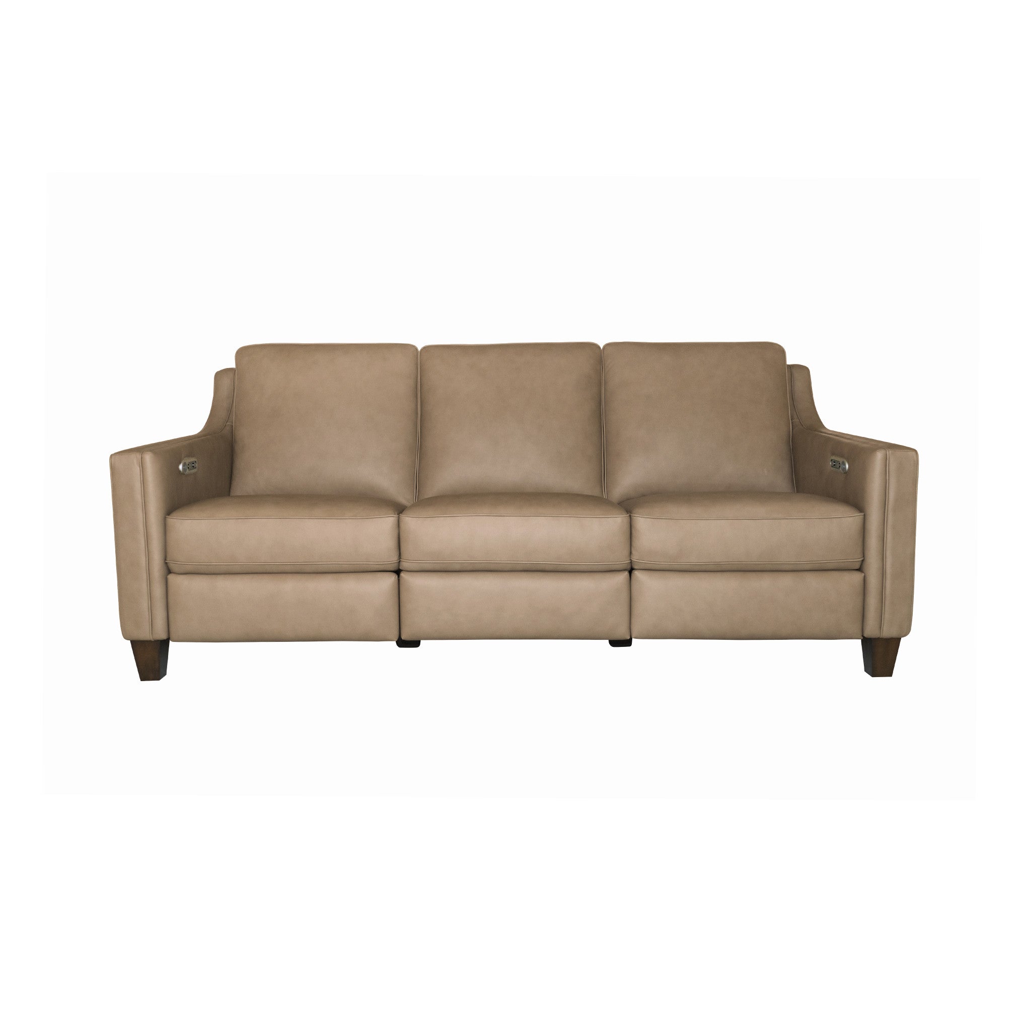 Finley Leather Power Inclining Sofa - Living Room Furniture
