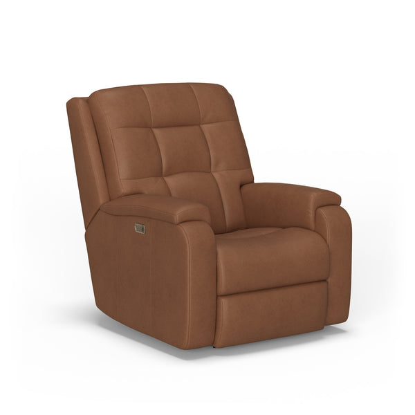 Arlo Leather Power Rocking Recliner with Power Headrest & Lumbar