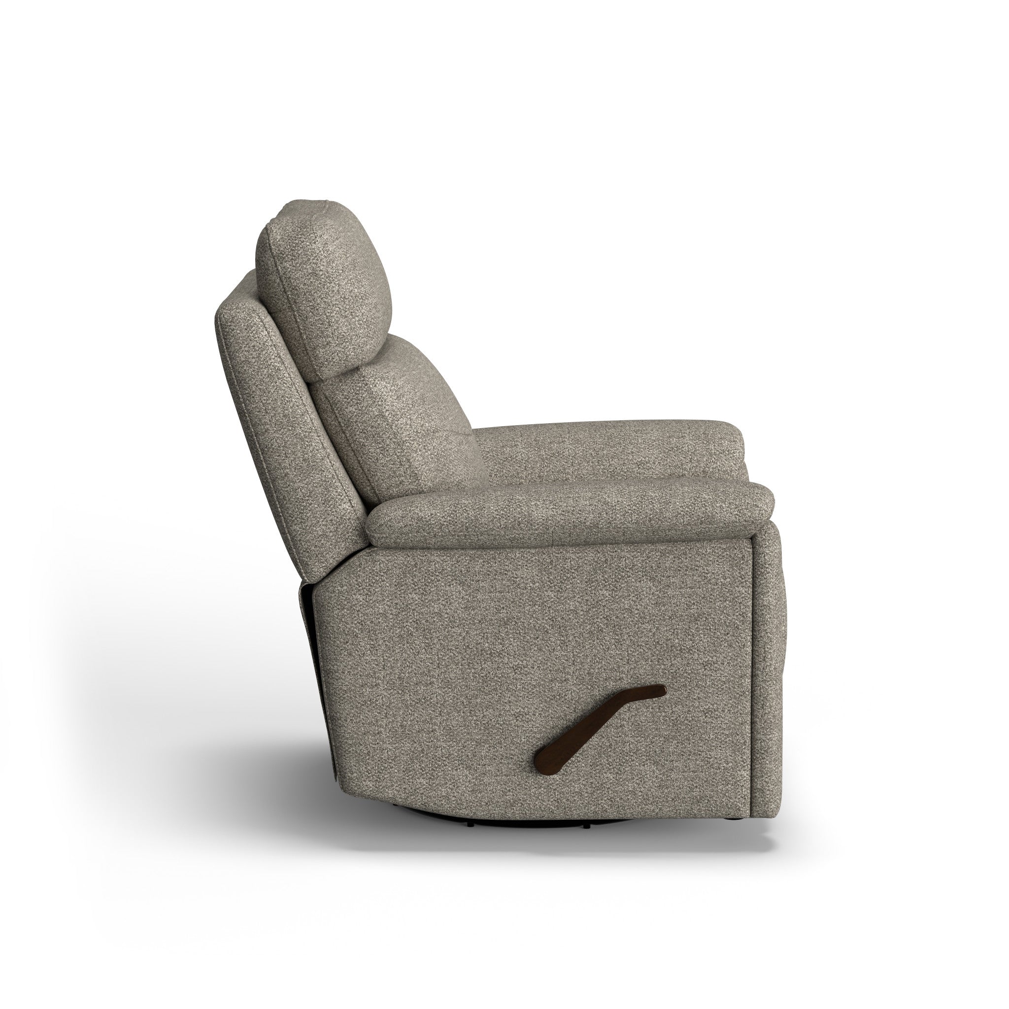 Refined Fabric Swivel Gliding Recliner