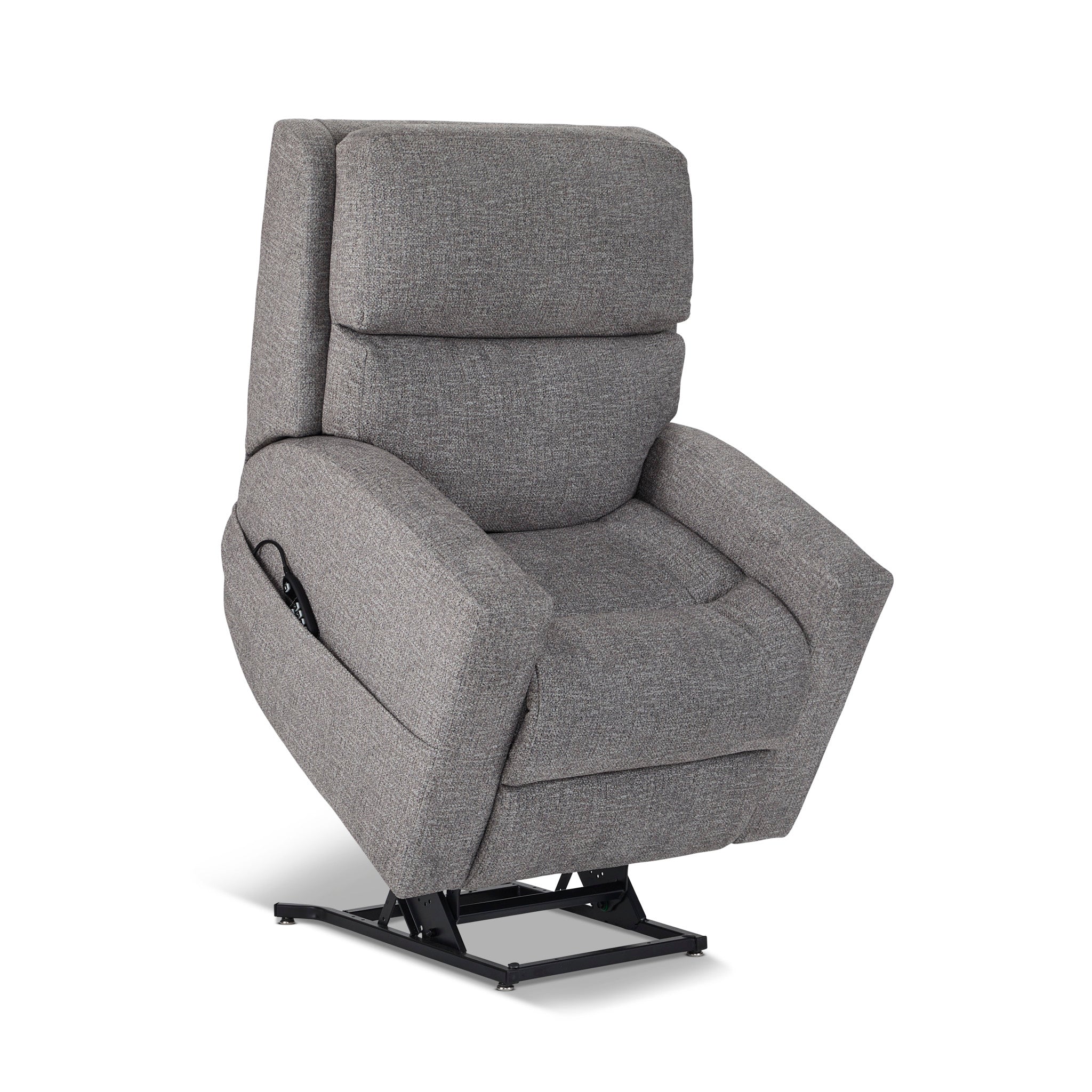 Score Fabric Power Lift Recliner with Power Headrest & Lumbar