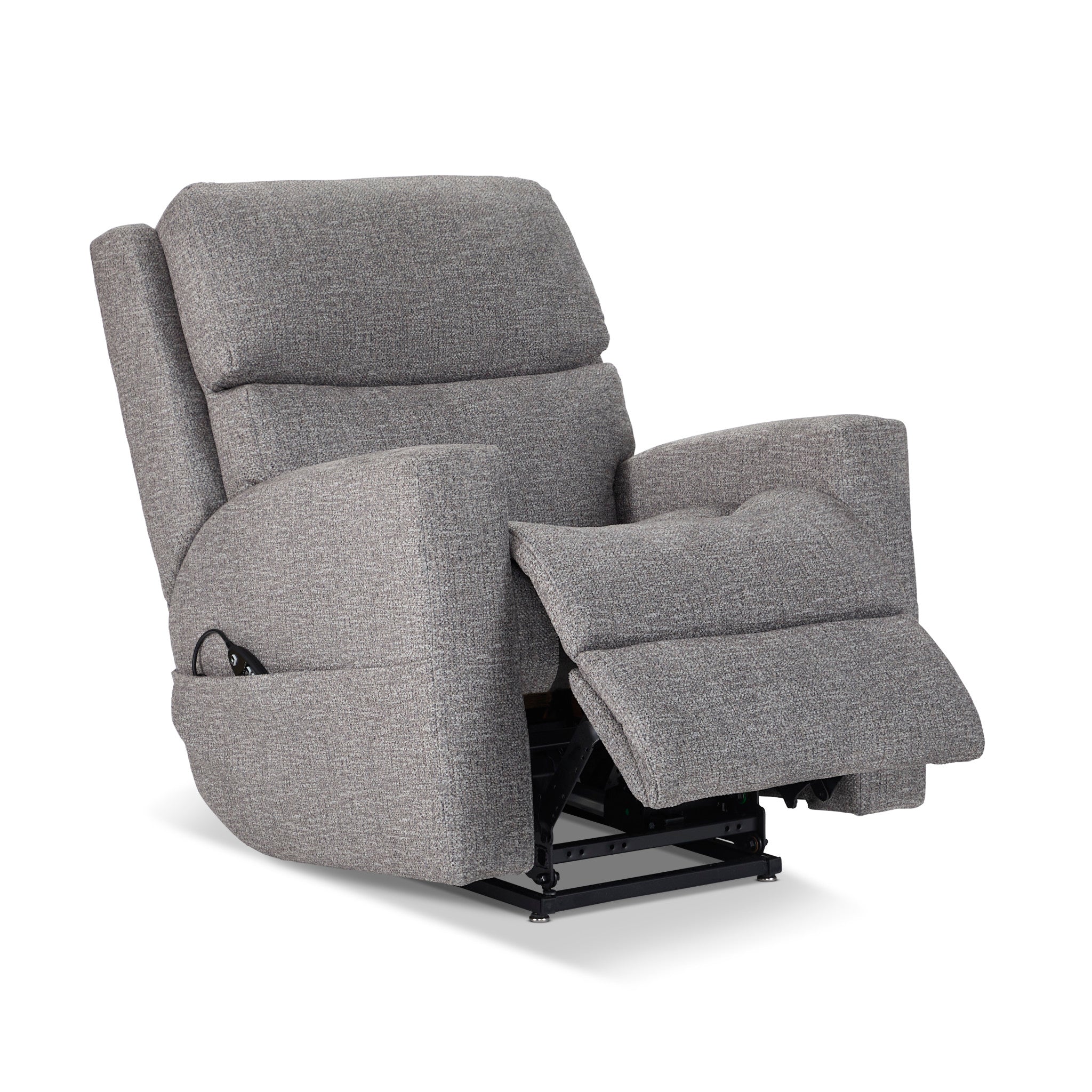 Score Fabric Power Lift Recliner with Power Headrest & Lumbar