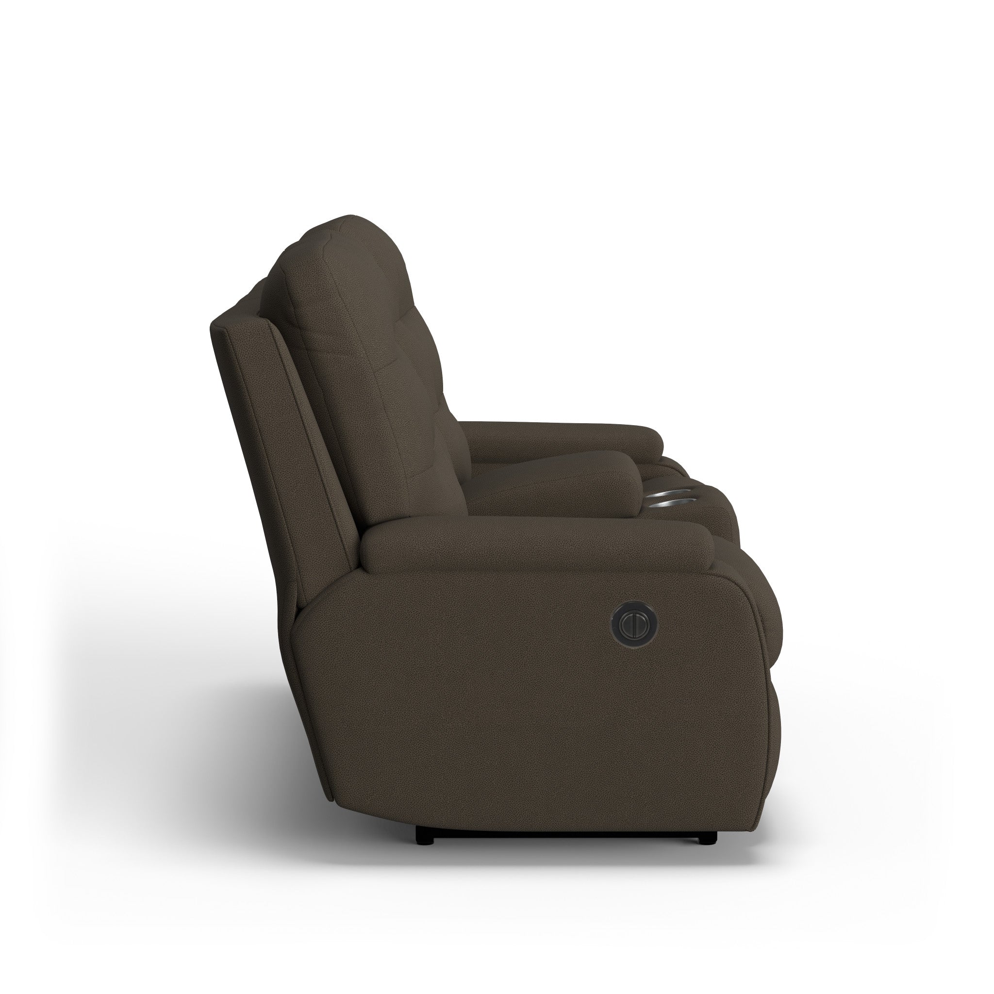 Kerrie Fabric Power Reclining Loveseat with Console