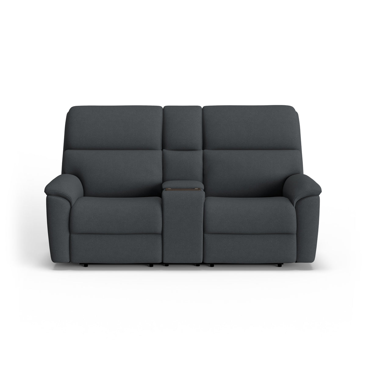 Porter Fabric Power Reclining Loveseat with Console, Power Headrest, & Lumbar