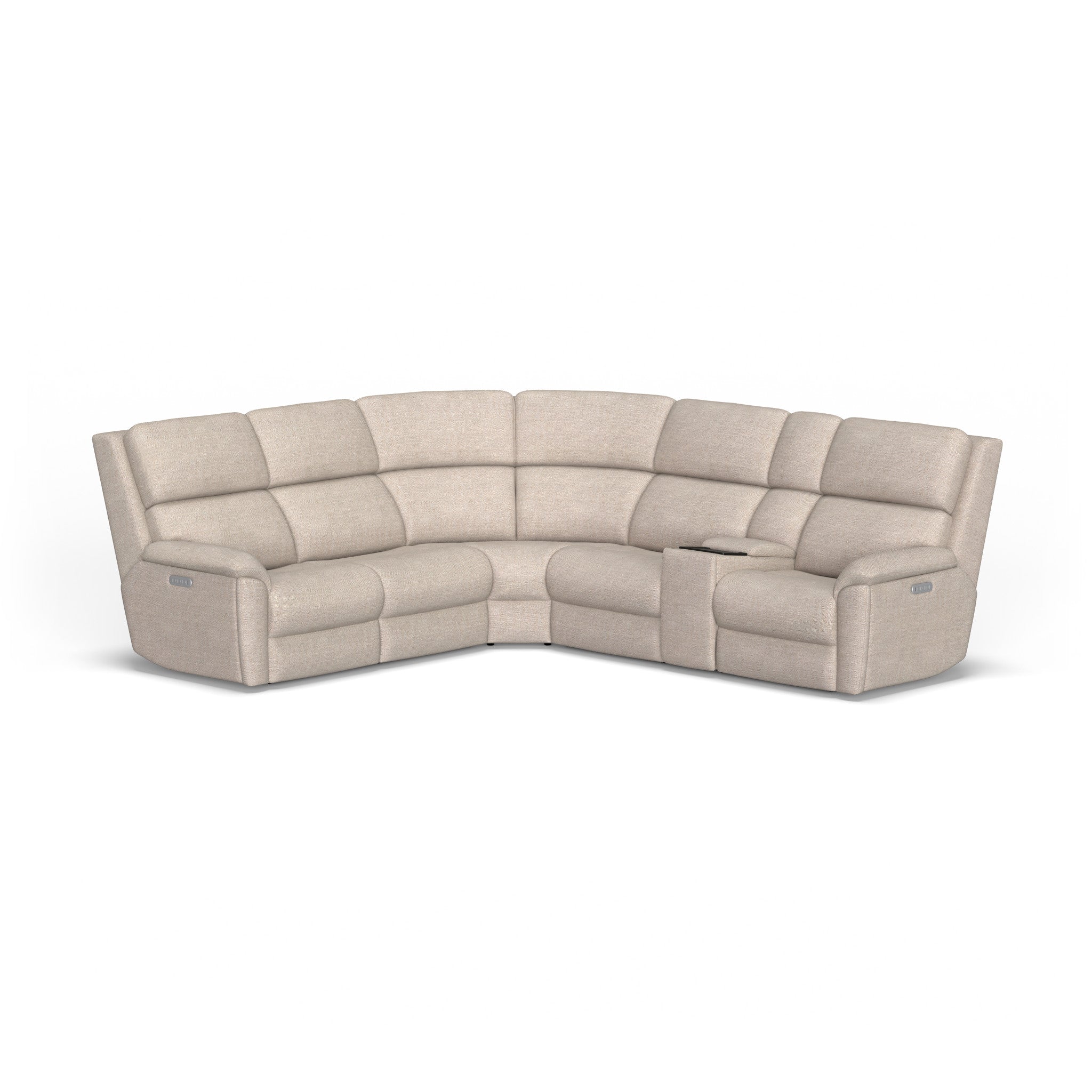 Porter Fabric Power Reclining Sectional with Power Headrest & Lumbar