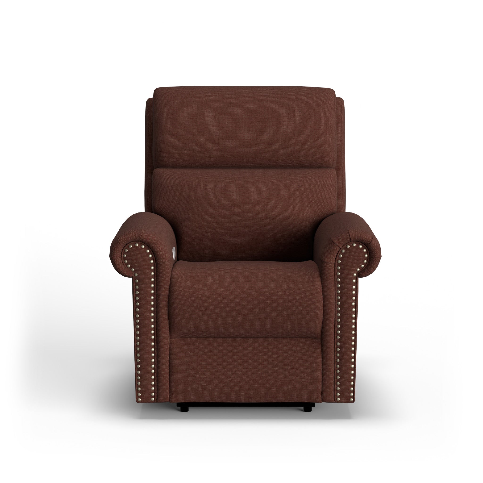 Bernard Fabric Power Recliner with Power Headrest & Lumbar